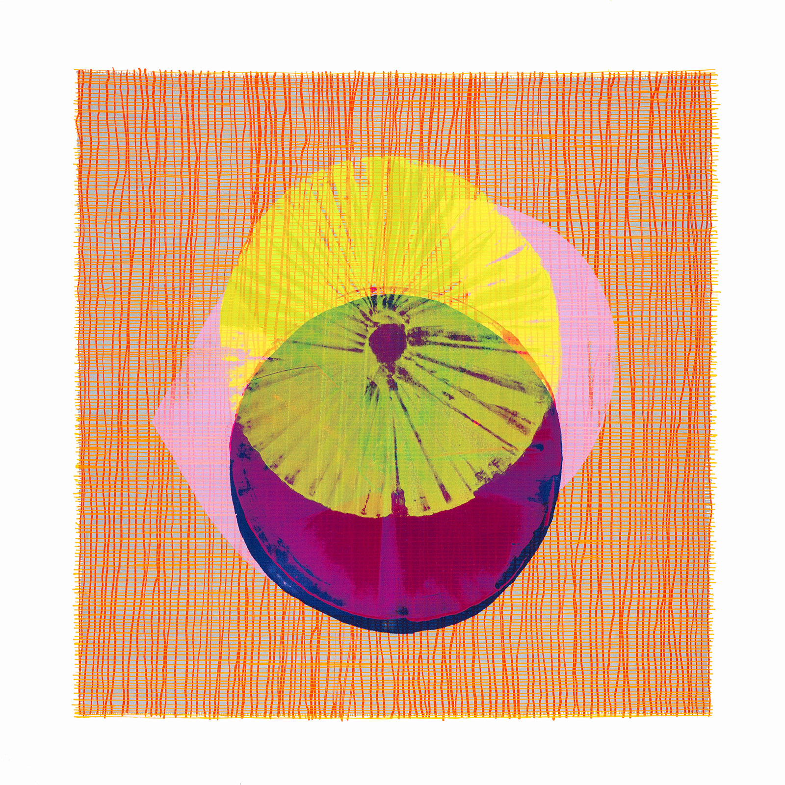 COLORBLOTS UNIKAT Serigraph on Somerset Velvet paper, 24 by 24 inches, 2016 hand signed