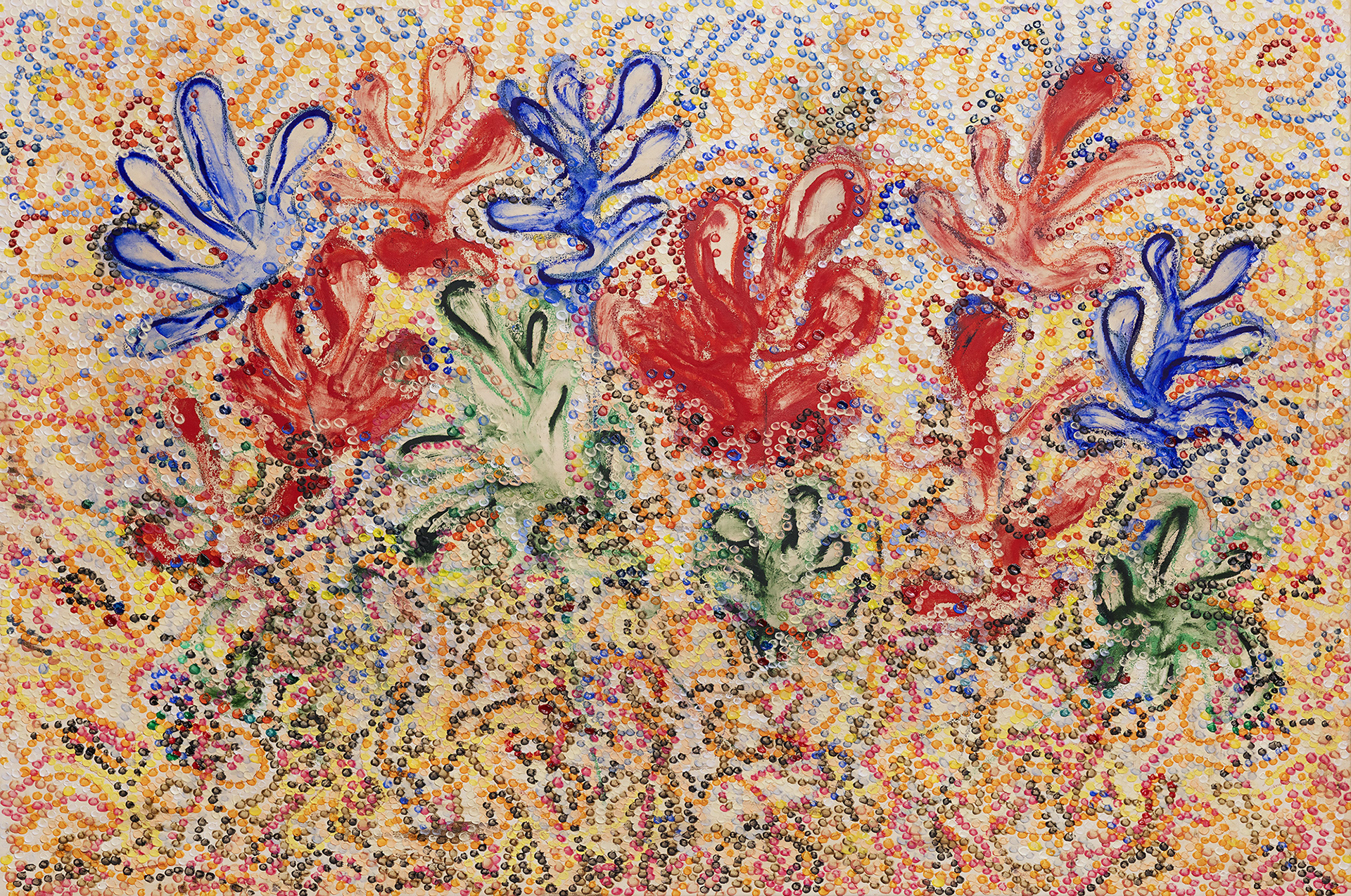 BASK oil on canvas, 40 by 60 inches, 2024, HERMANN LEDERLE