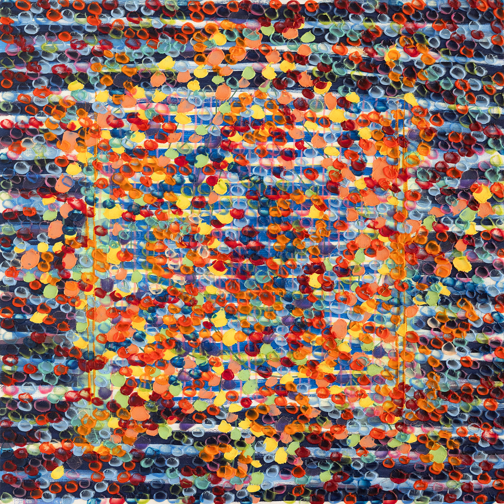 BLUES oil on canvas, 20 by 20 inches, 2024