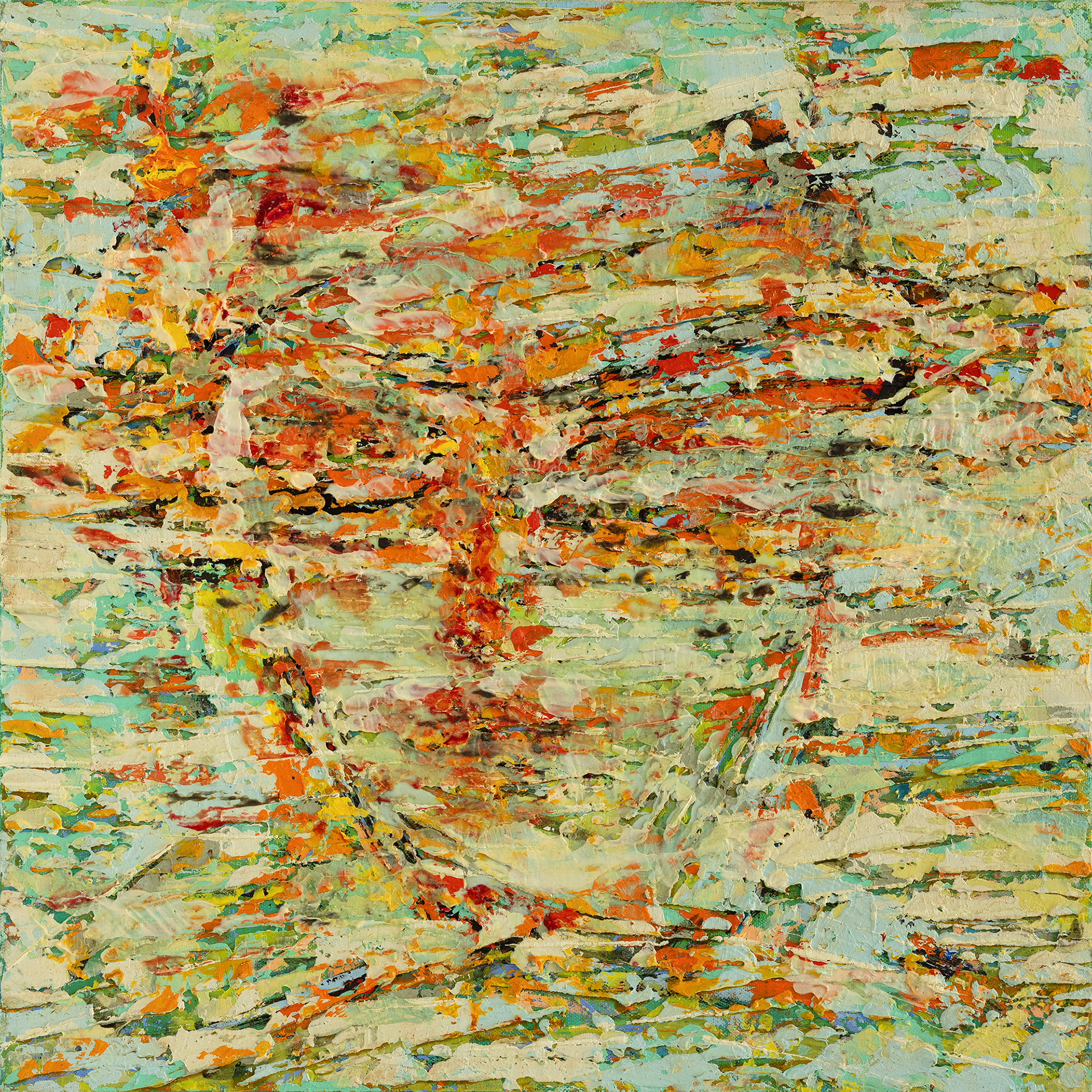HEADLINE NO.2 oil on canvas, 20 by 20 inches, 2007