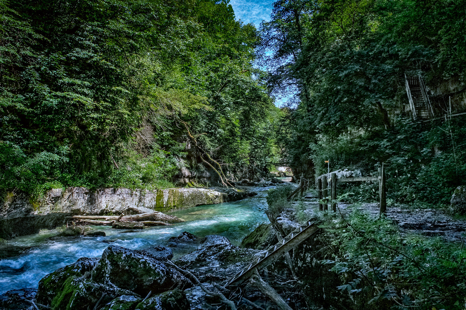 Meanders to the light or stairs to the darkness-La Valserine