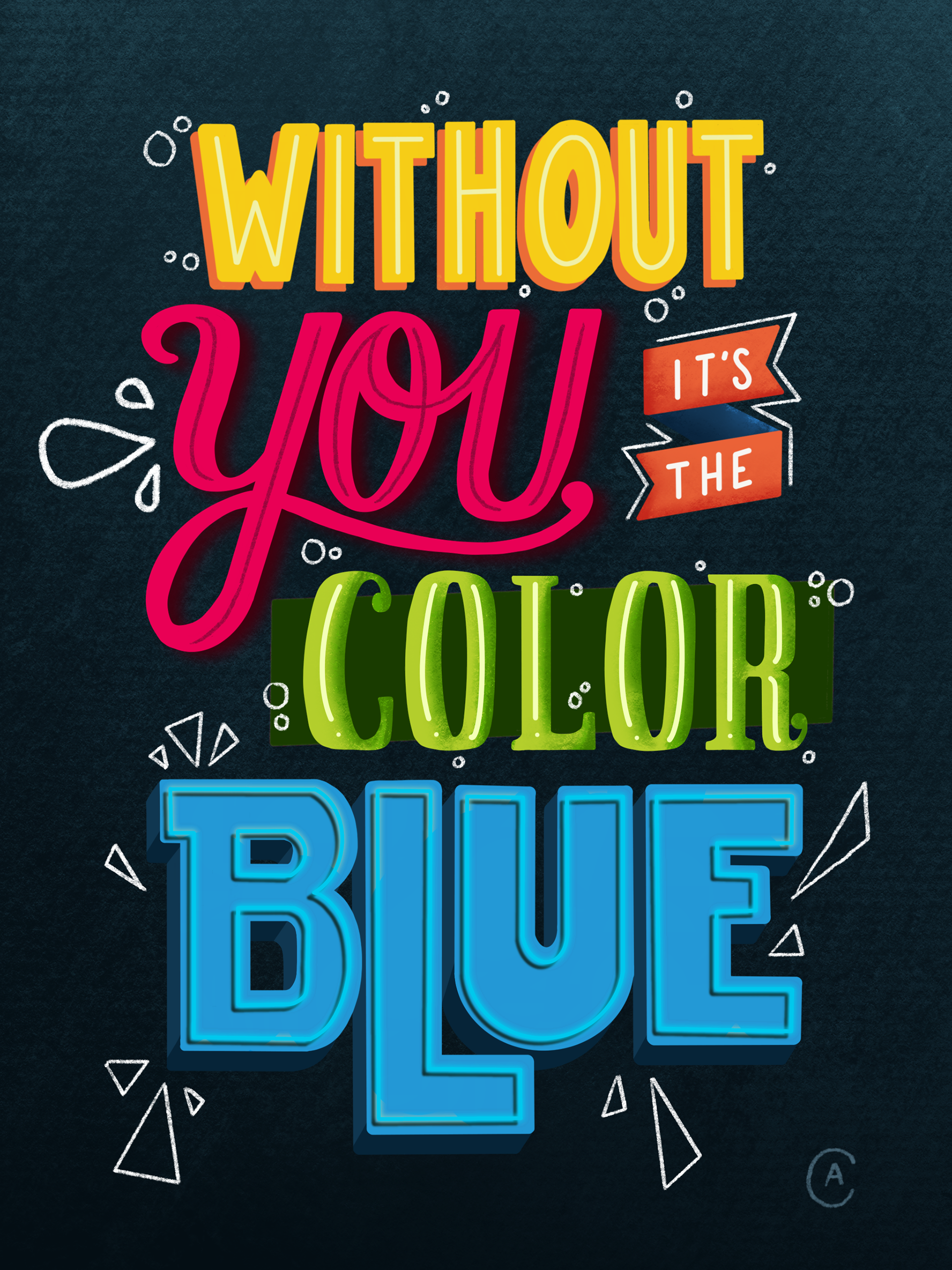 Hand-Lettering Poster, 2021