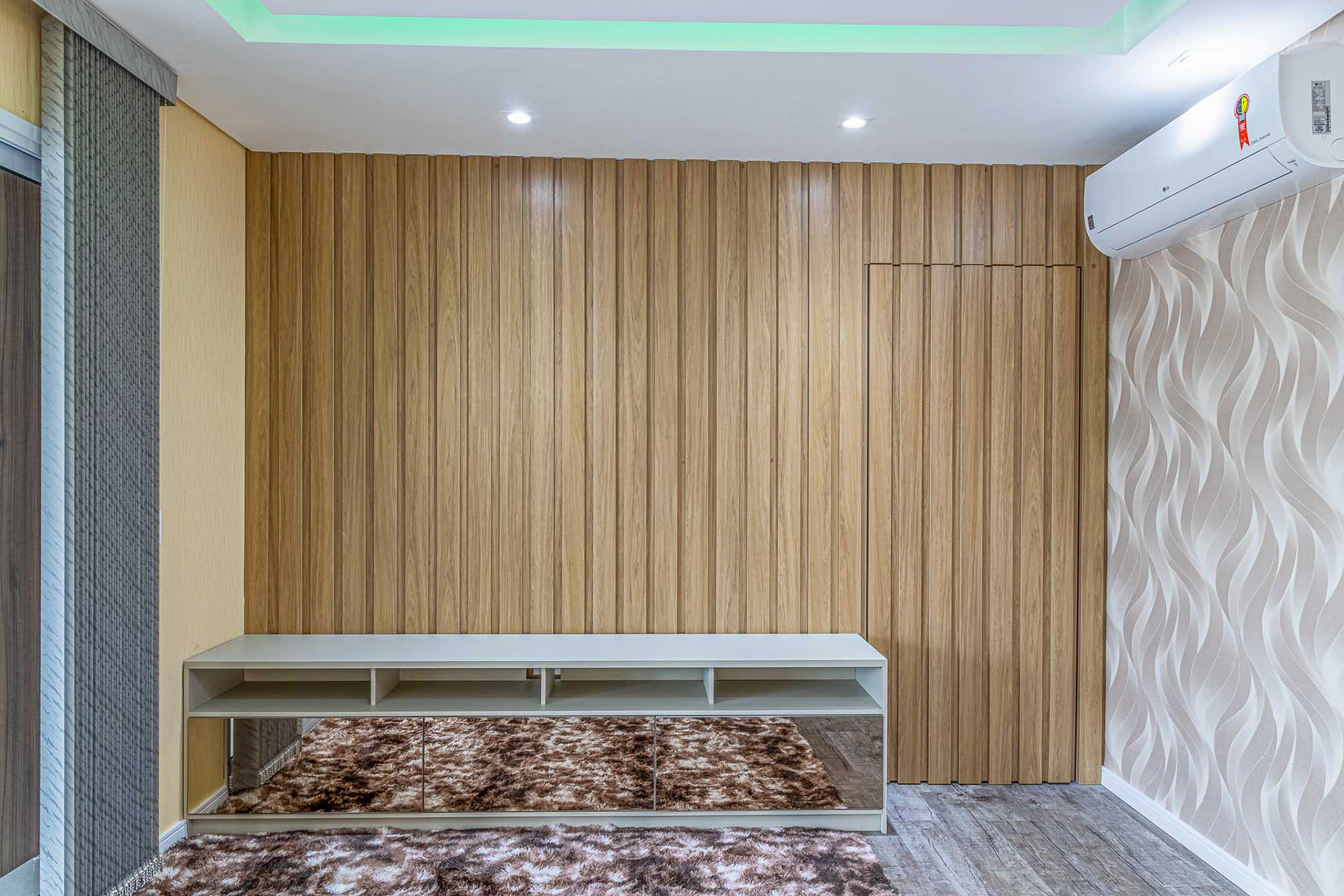 Fotografia de painel ripado