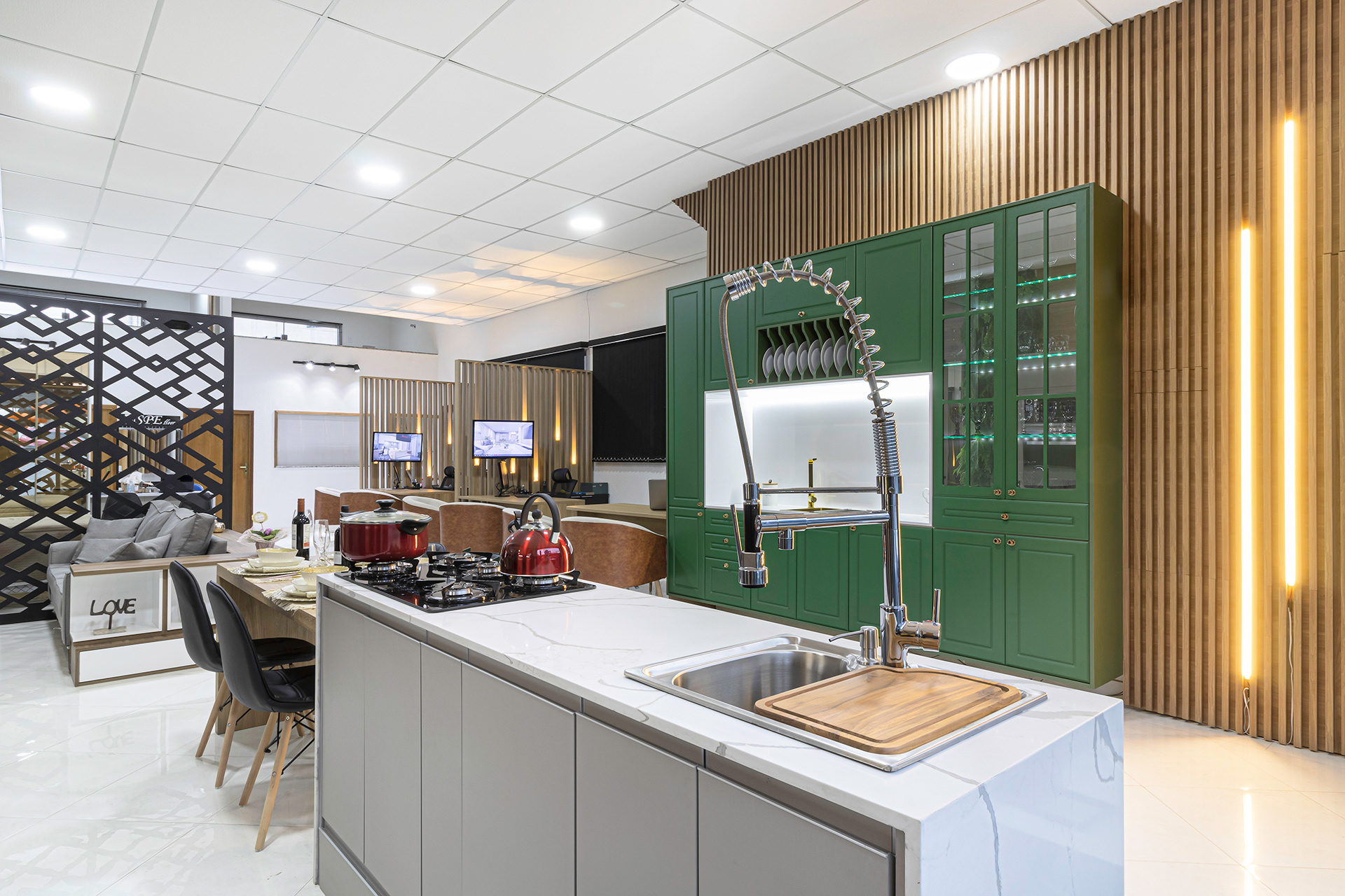 Fotografia de interiores, showroom da Jeibox moveis planejados.