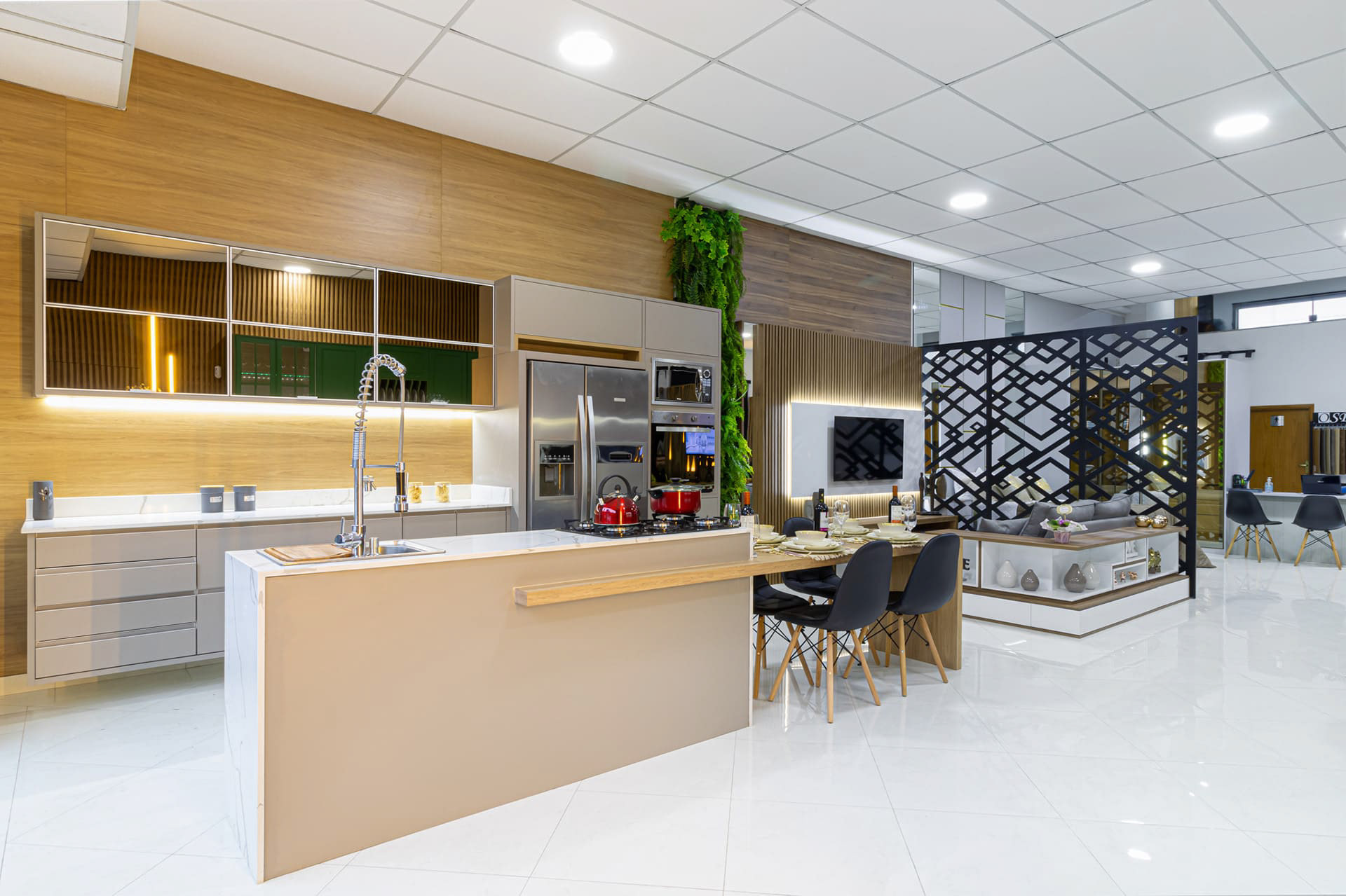 Fotografia de interiores, showroom da Jeibox moveis planejados.