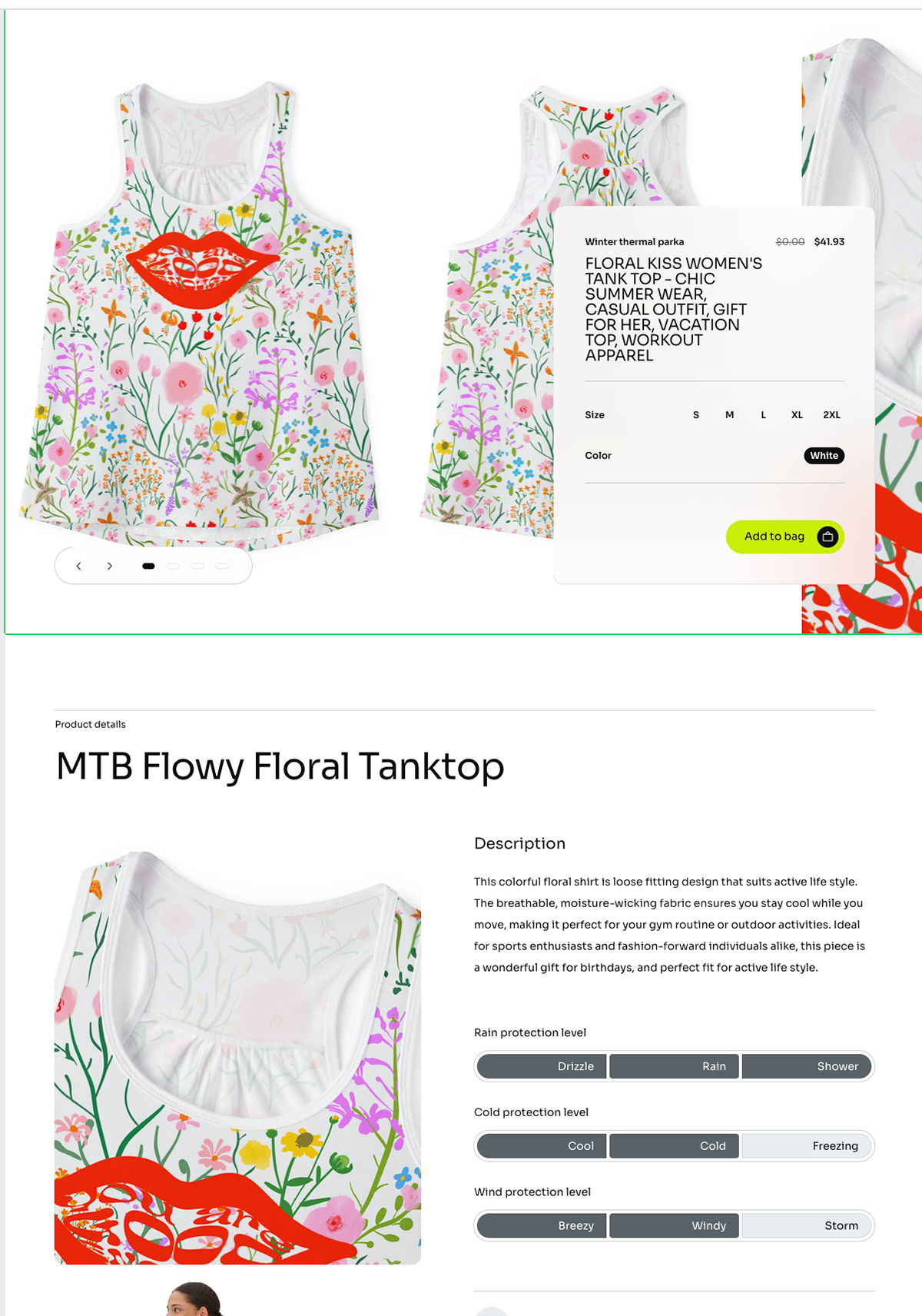Instant Product page