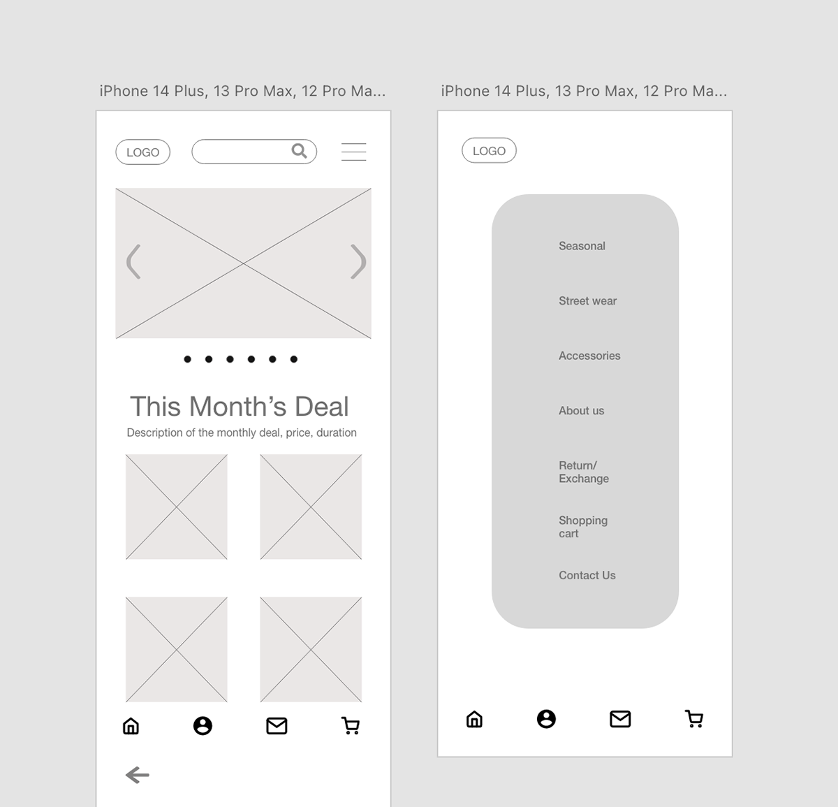 App wire framing