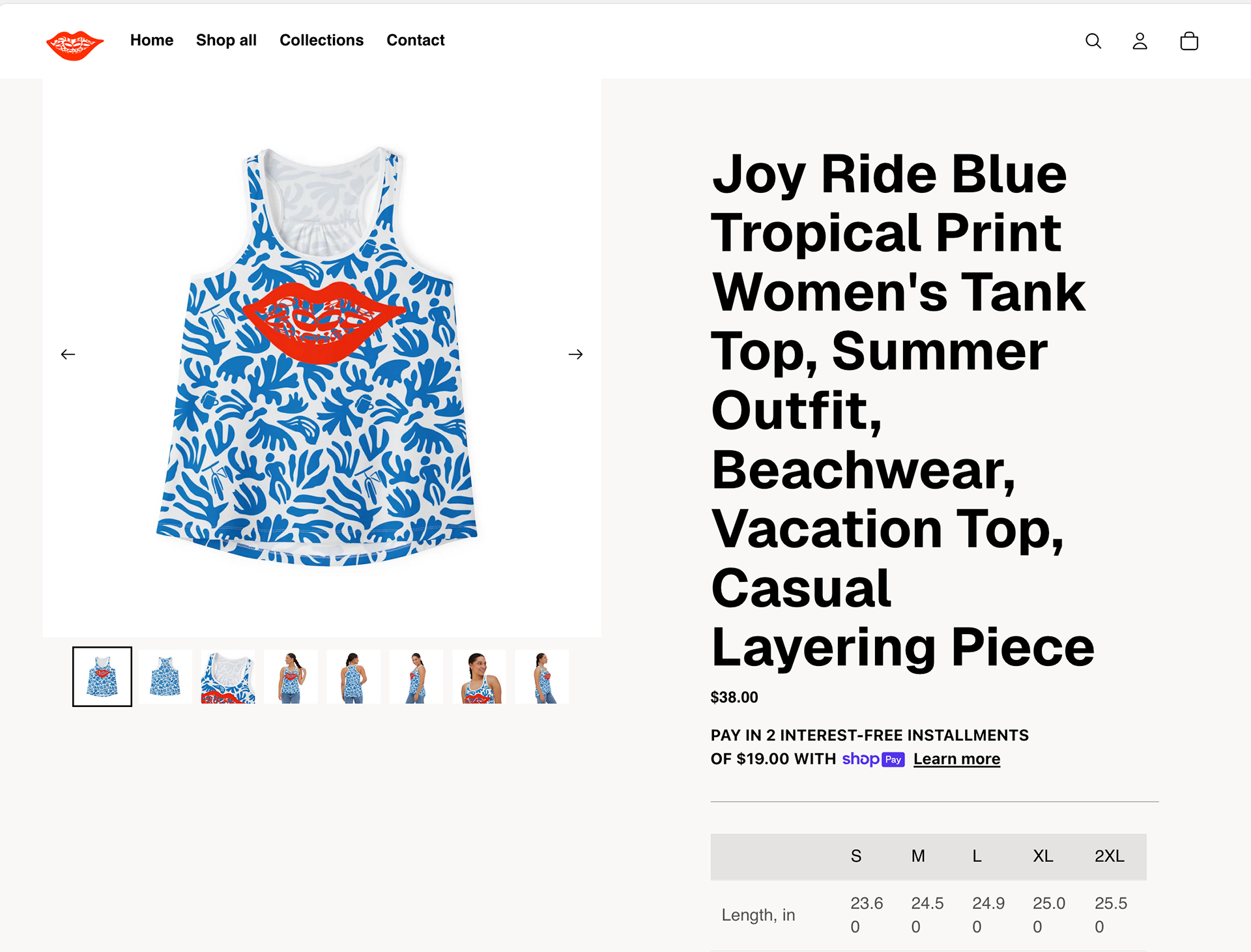 Shopify Product page