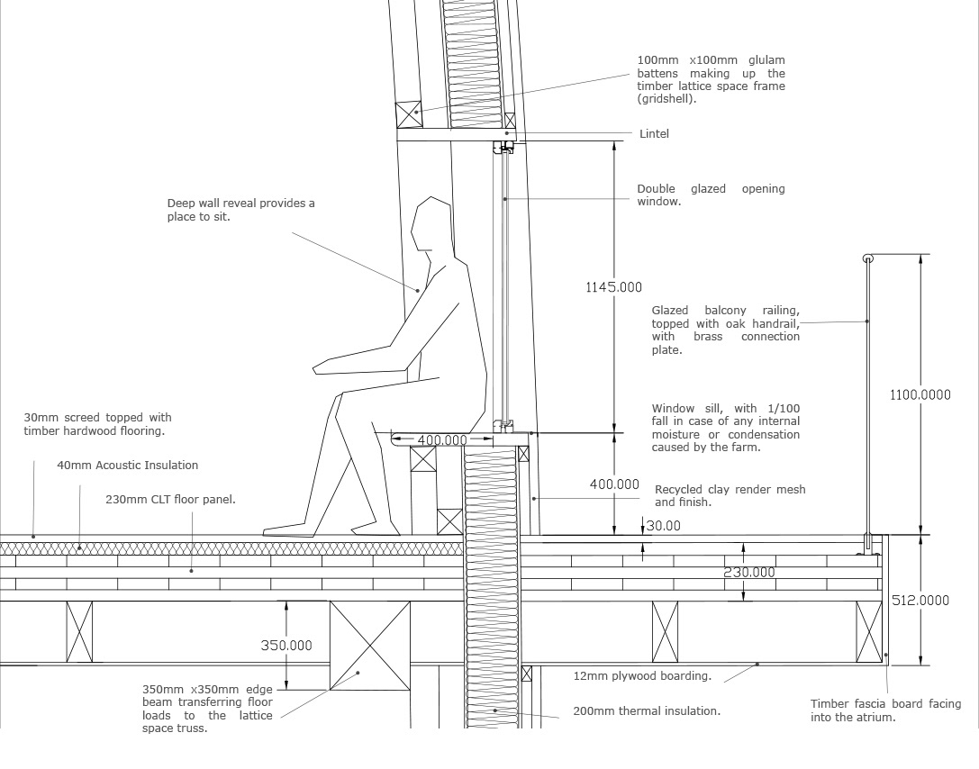Window and floor detail drawing