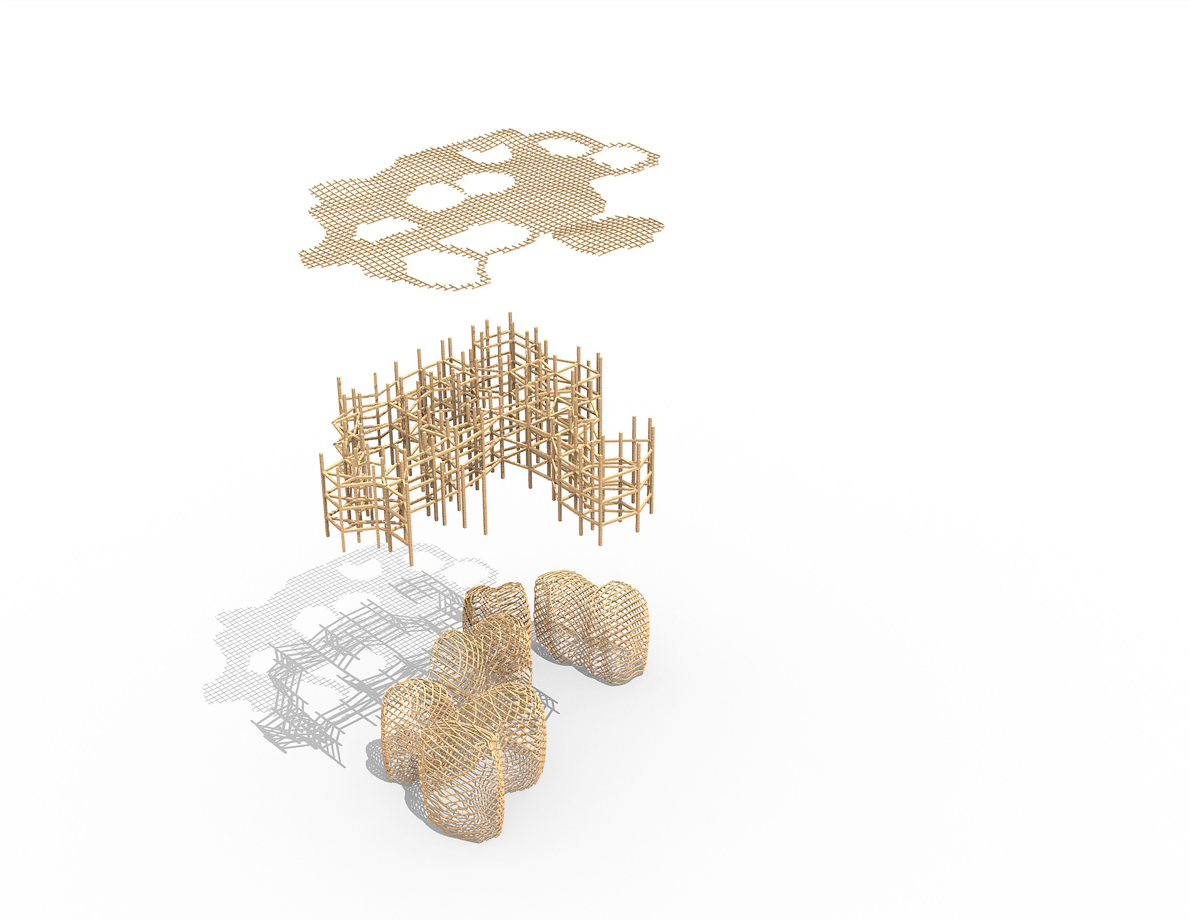 Exploded structural model