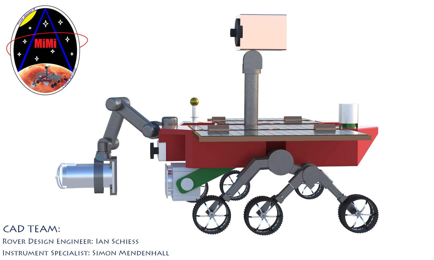 Rover - Deployed, side view