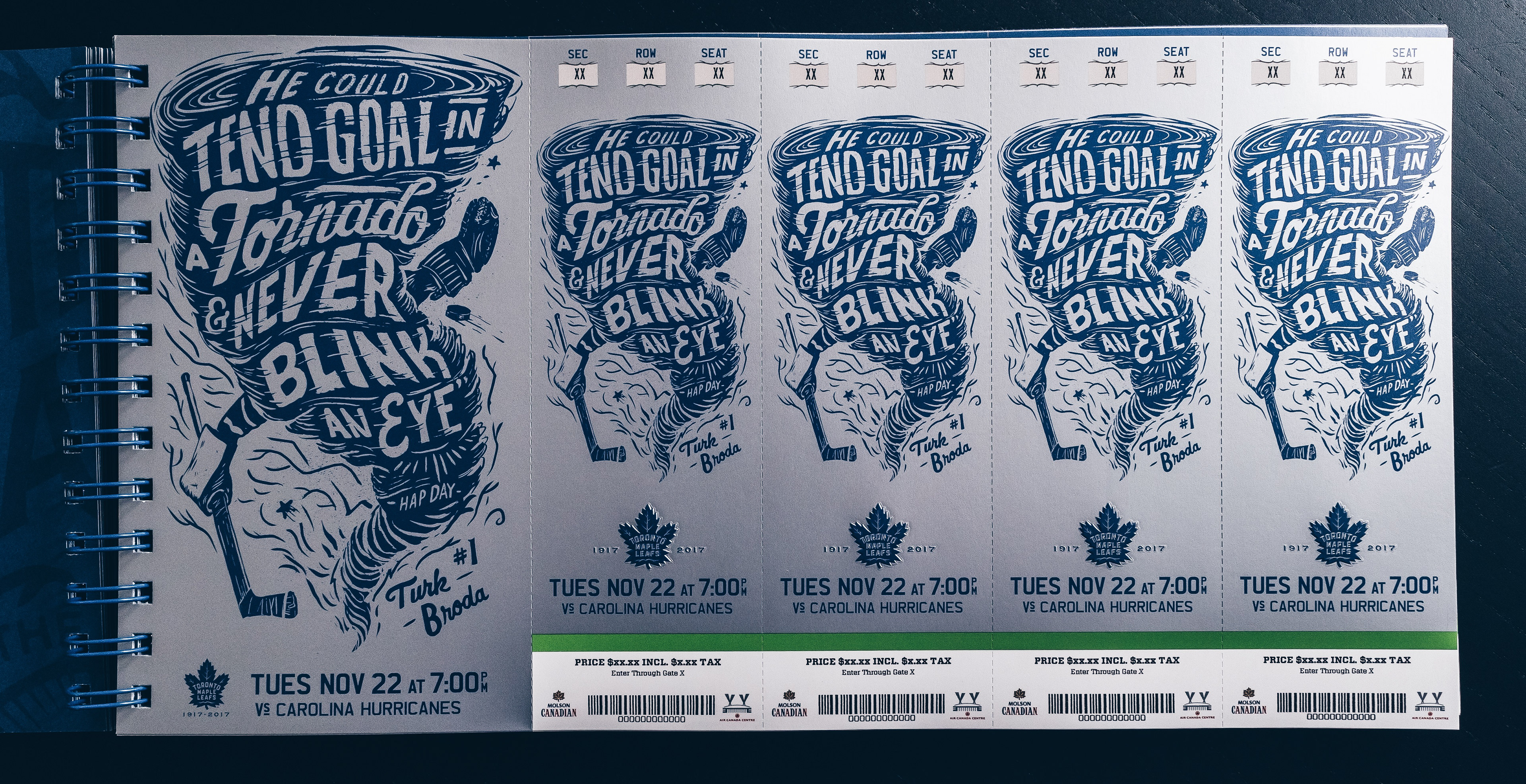 Illustration, typography and packaging for Toronto Maple Leafs