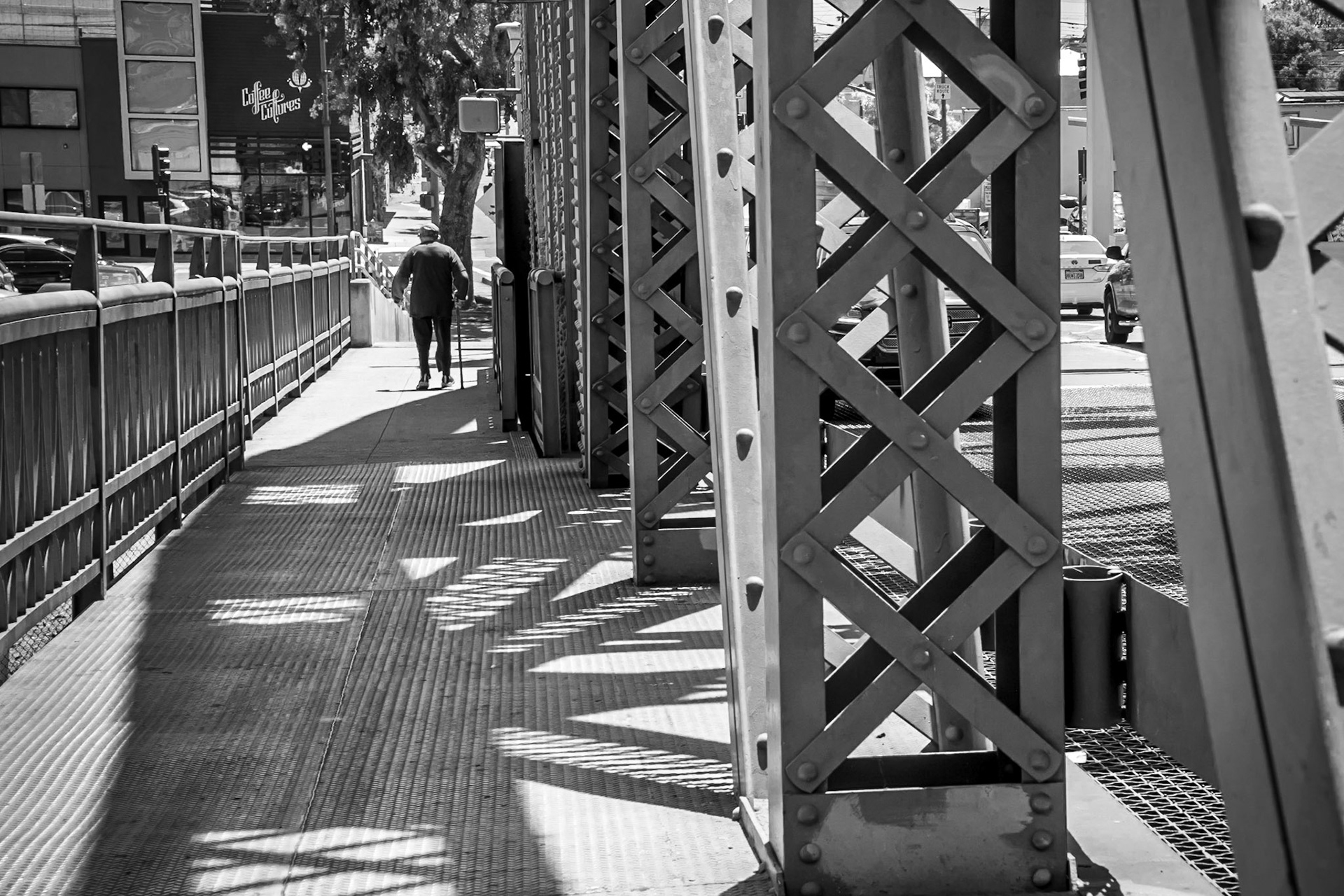 Across the bridge