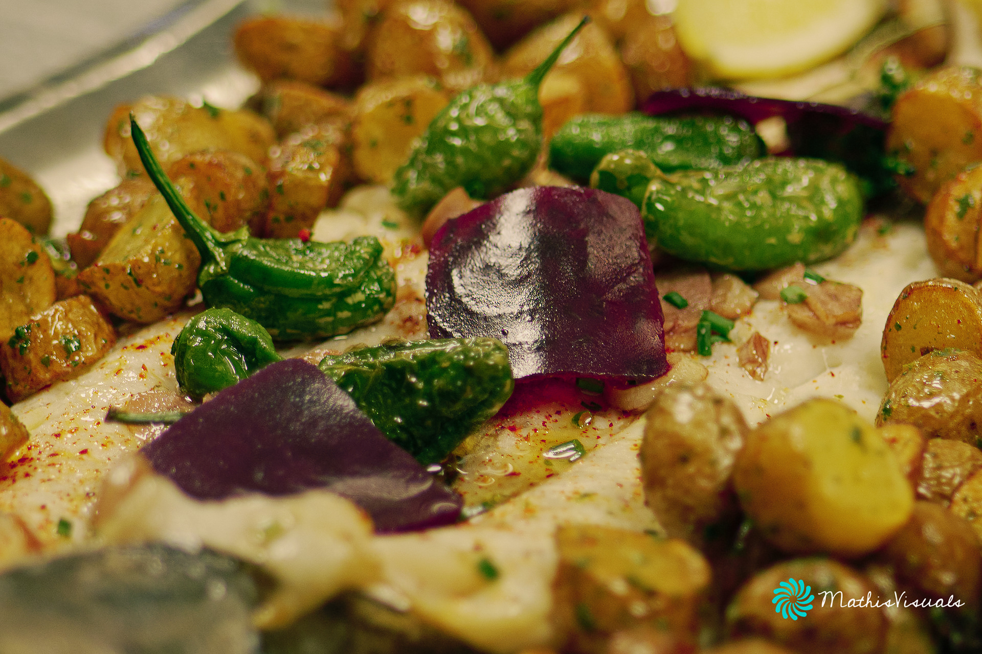 Spanish-style hake with grenailles