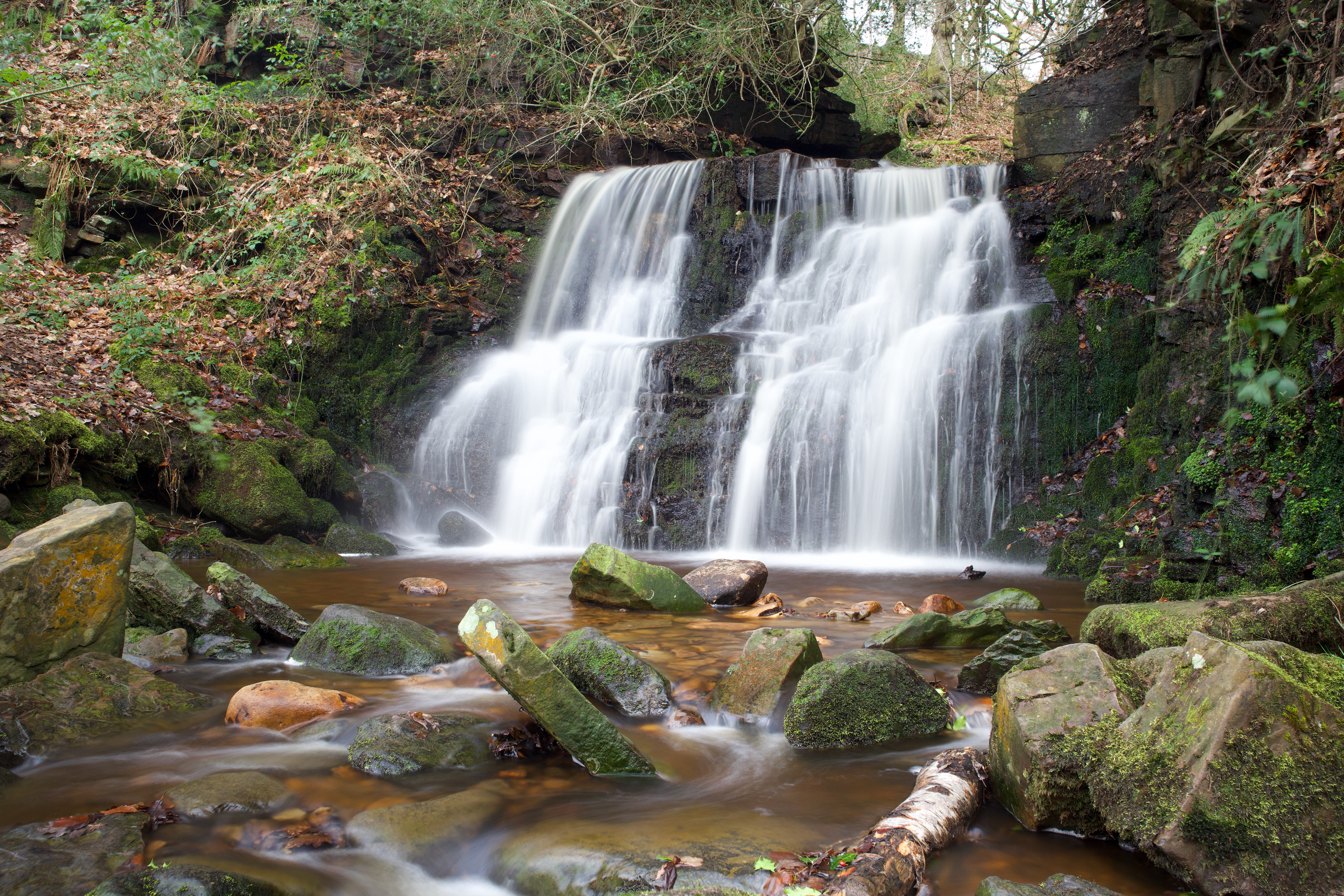 Tiger Clough Waterfall - and featured by ordnance survey