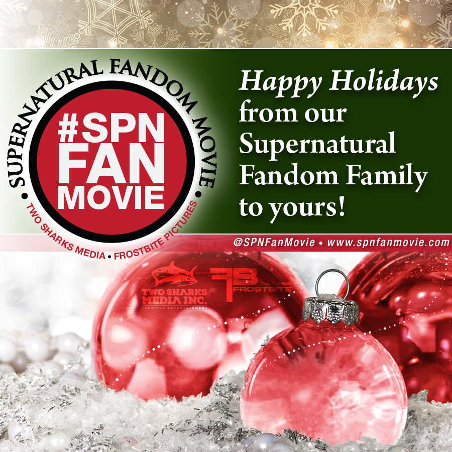 Supernatural Fandom: holiday promo art for instagram