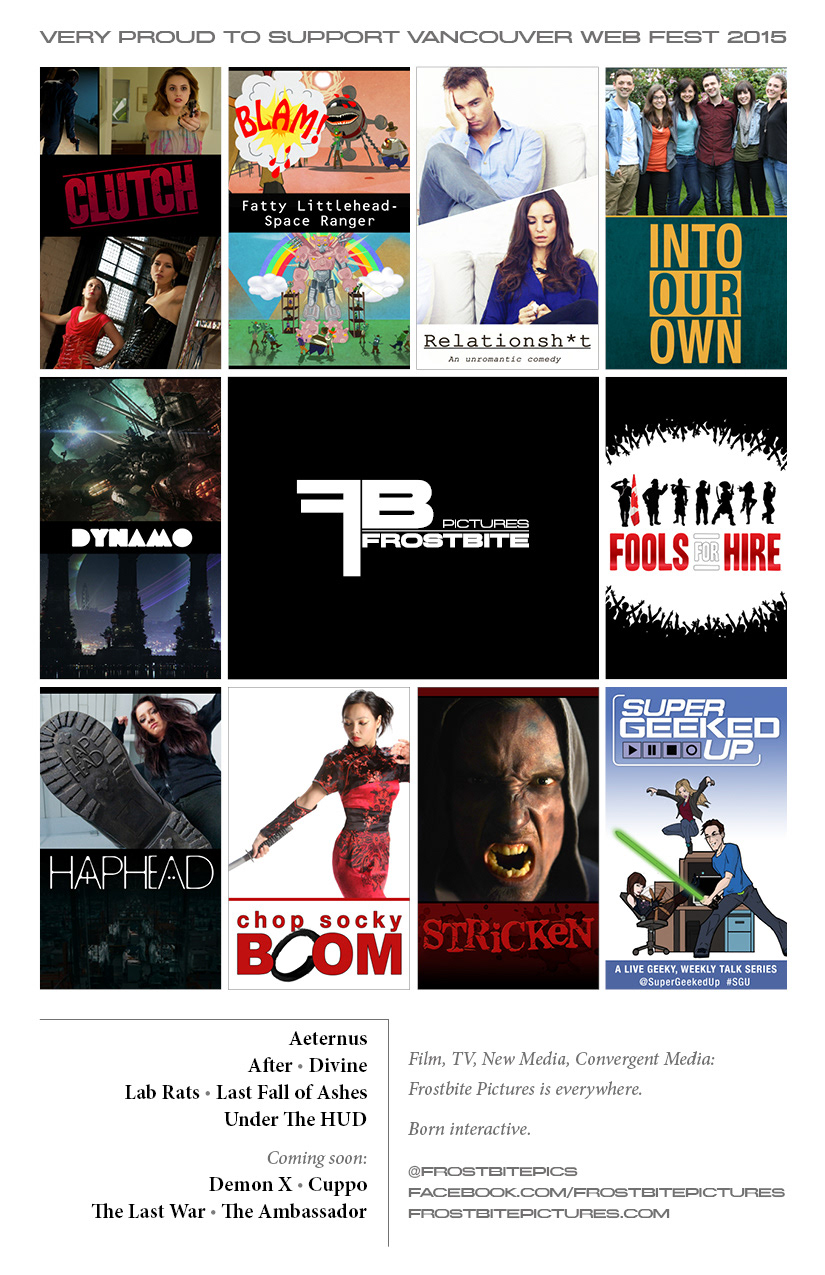 #FrostbitePictures - back cover ad for the studio