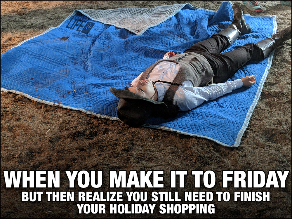 Social media meme for "Life XP" - December 2018