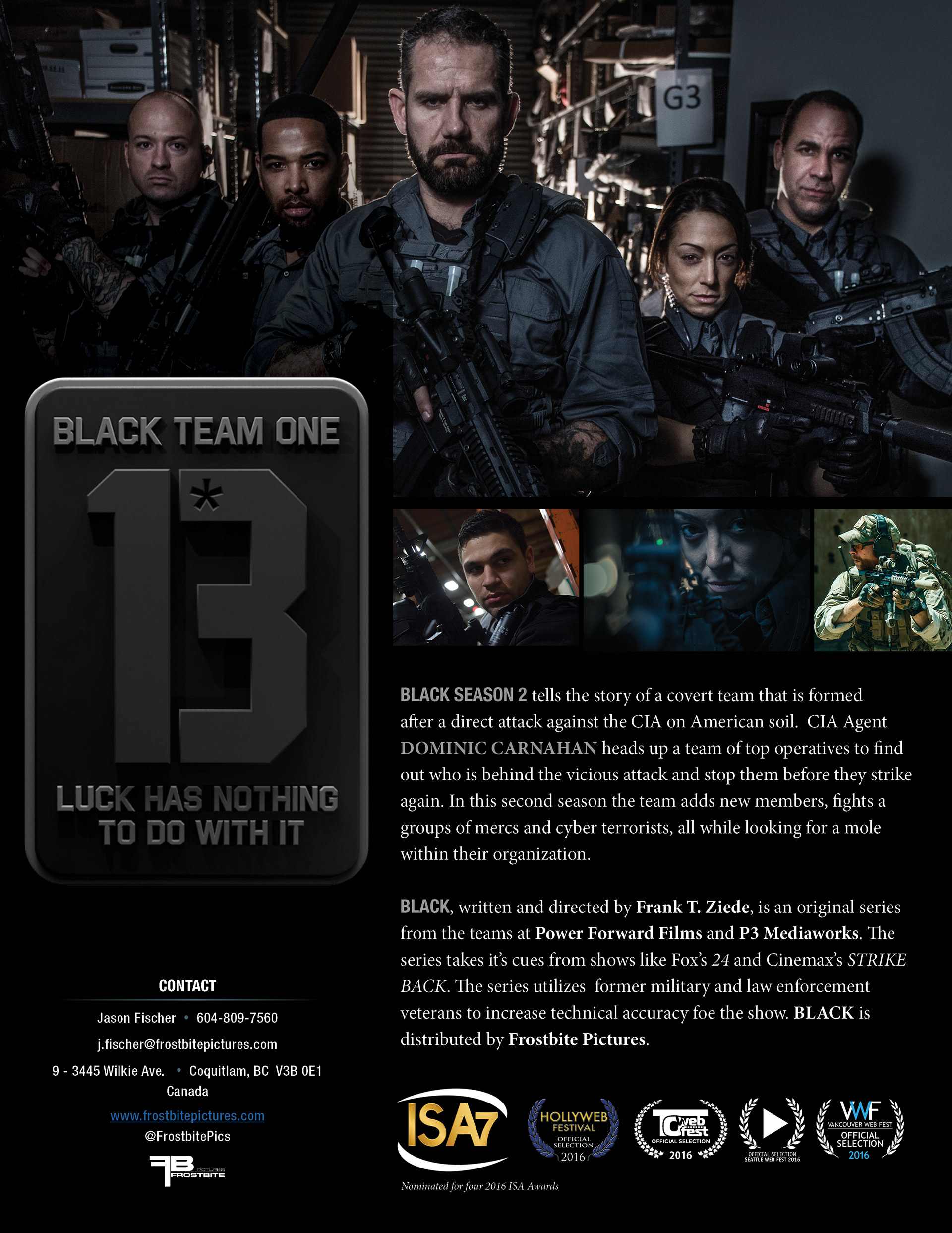 BLACK: Series pitch, one-pager