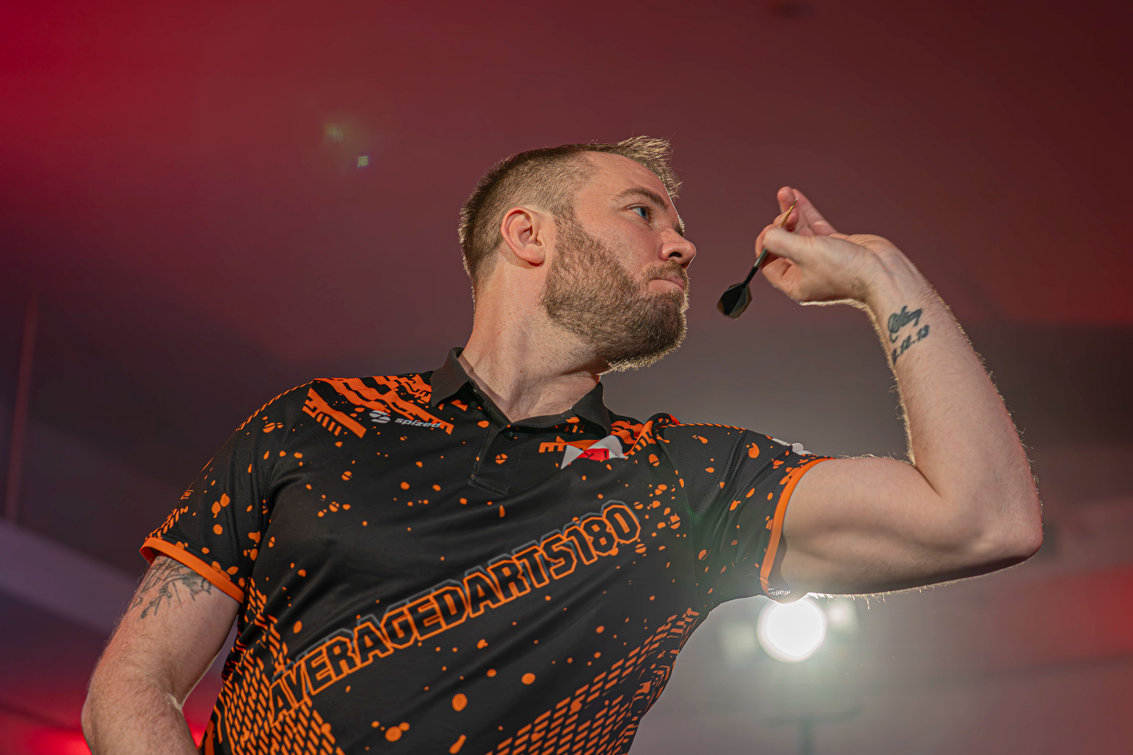Tiktok star AverageDarts180 playing against Damon Heta at the Copthorne Hotel, Brierley Hill. 27/03/26