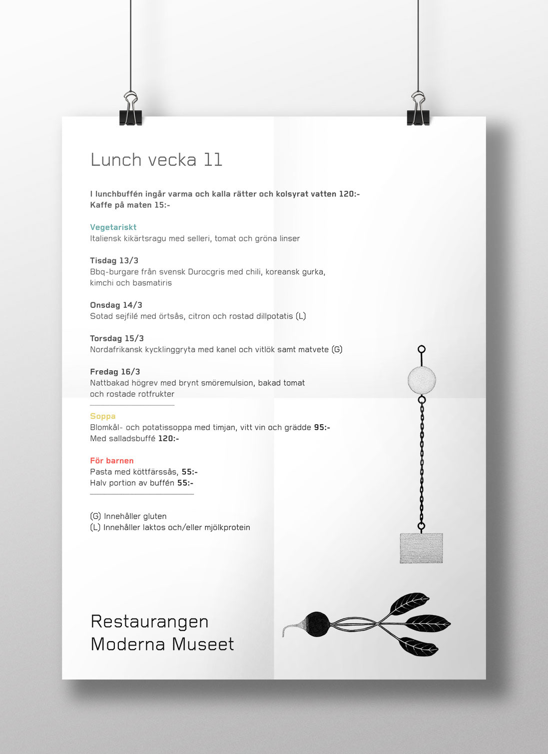 Lunch menu A3