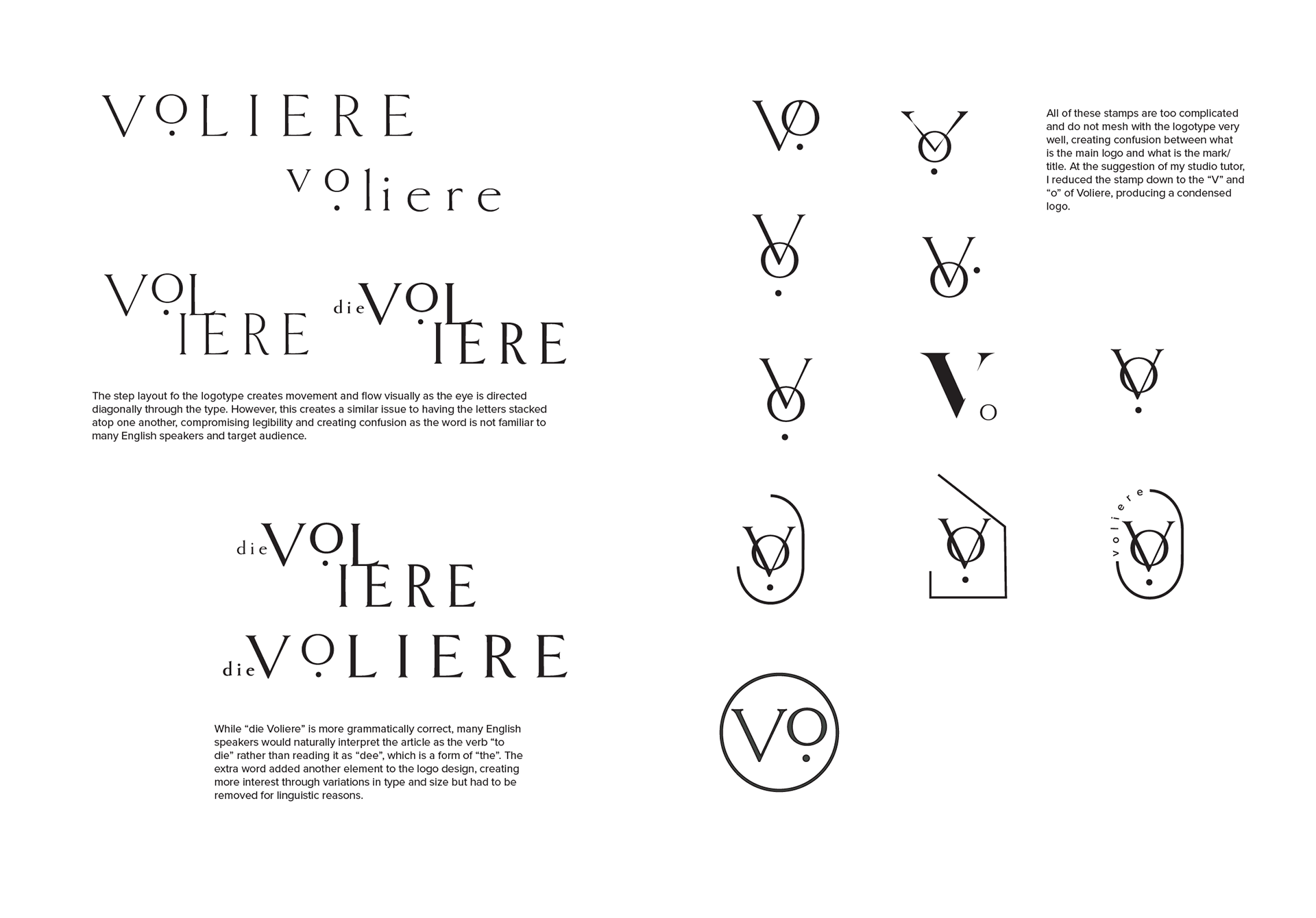 development of final logotype and adapting it to stamp design