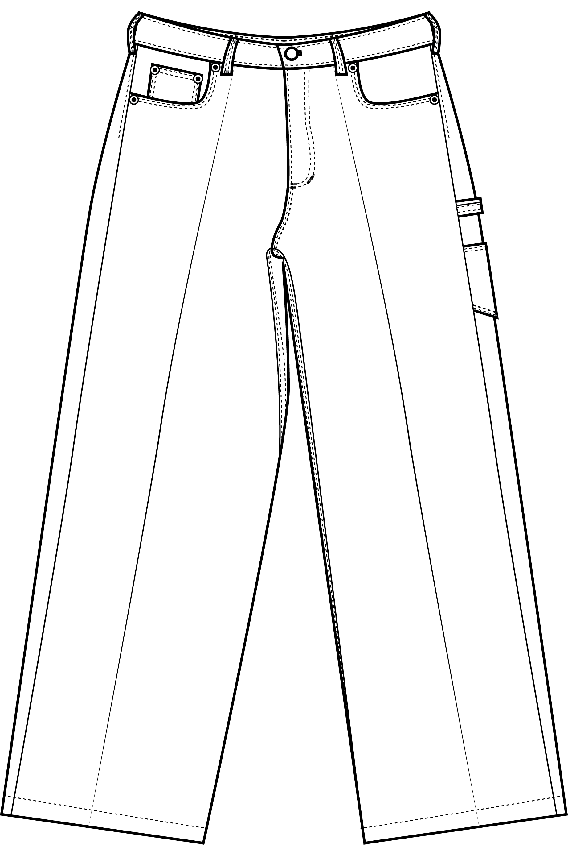 Baggy Light Taper Jeans Front 