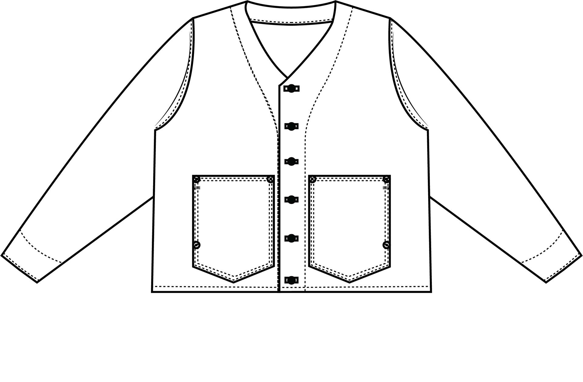 Denim Cardigan Front 