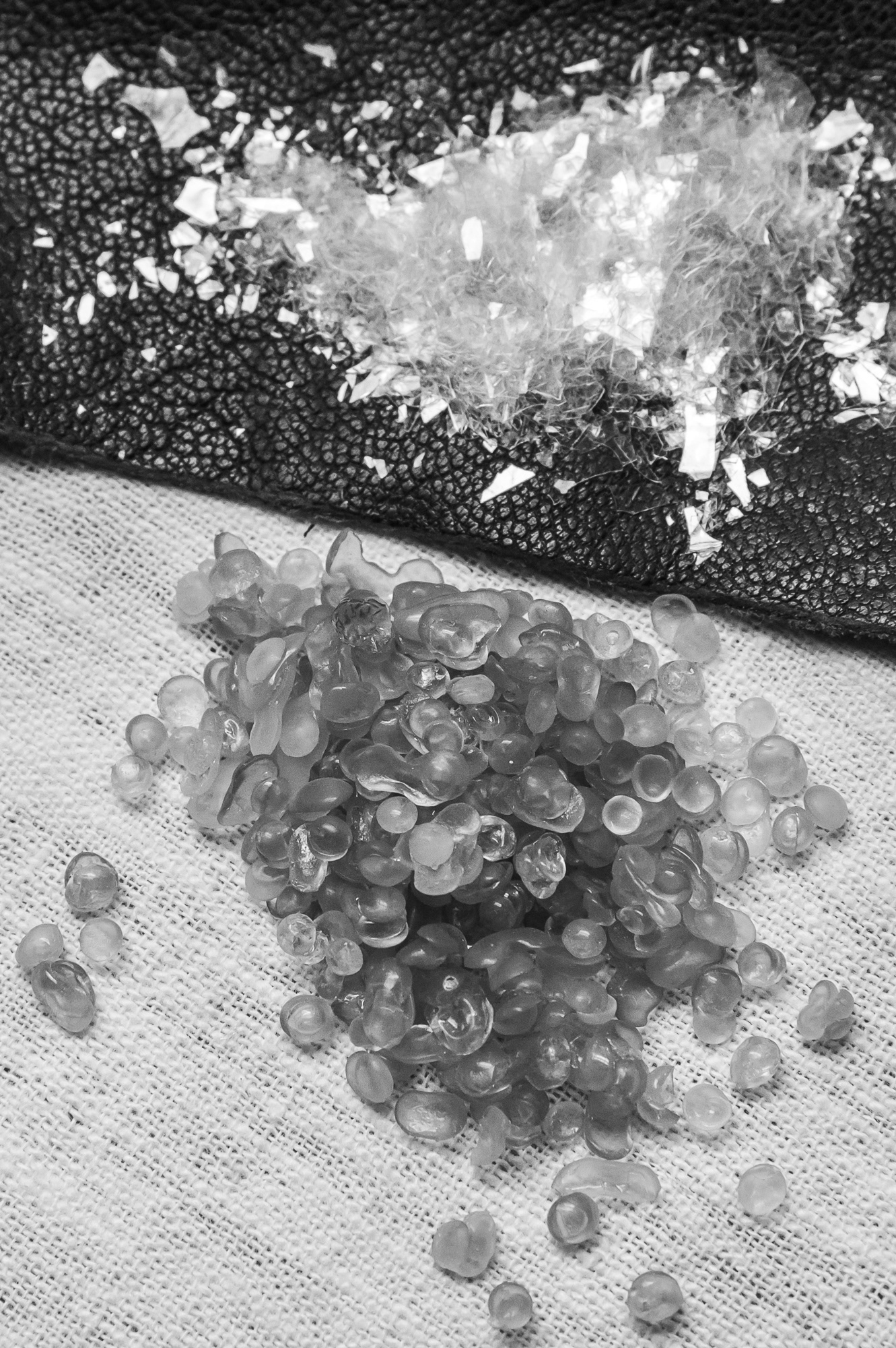 Above – fish tutkal , below – rabbit fur tutkal