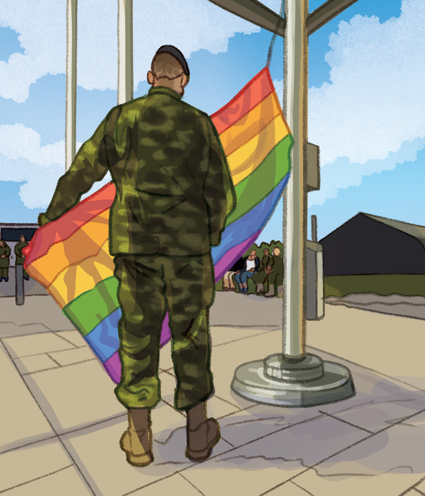 First pride flag flown on a Canadian Armed Forces base