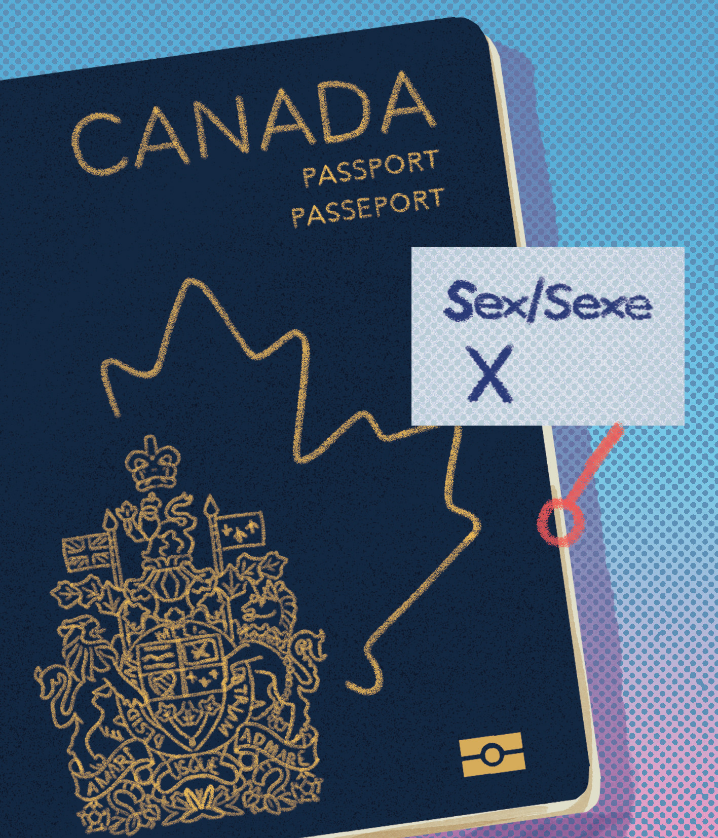 Gender-neutral X marking is introduced on Canadian passports