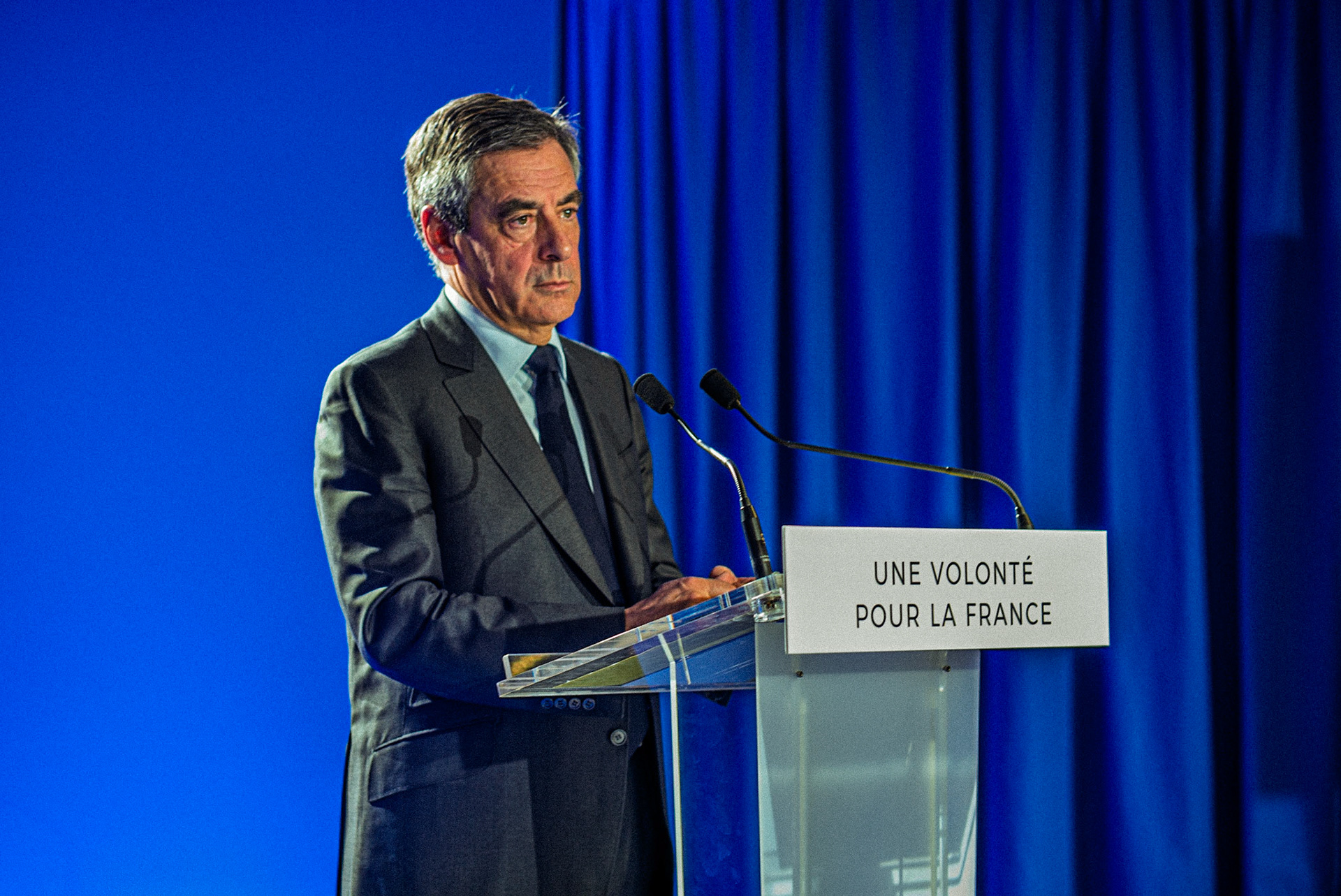 Au QG de François Fillon pendant les élections présidentielles.