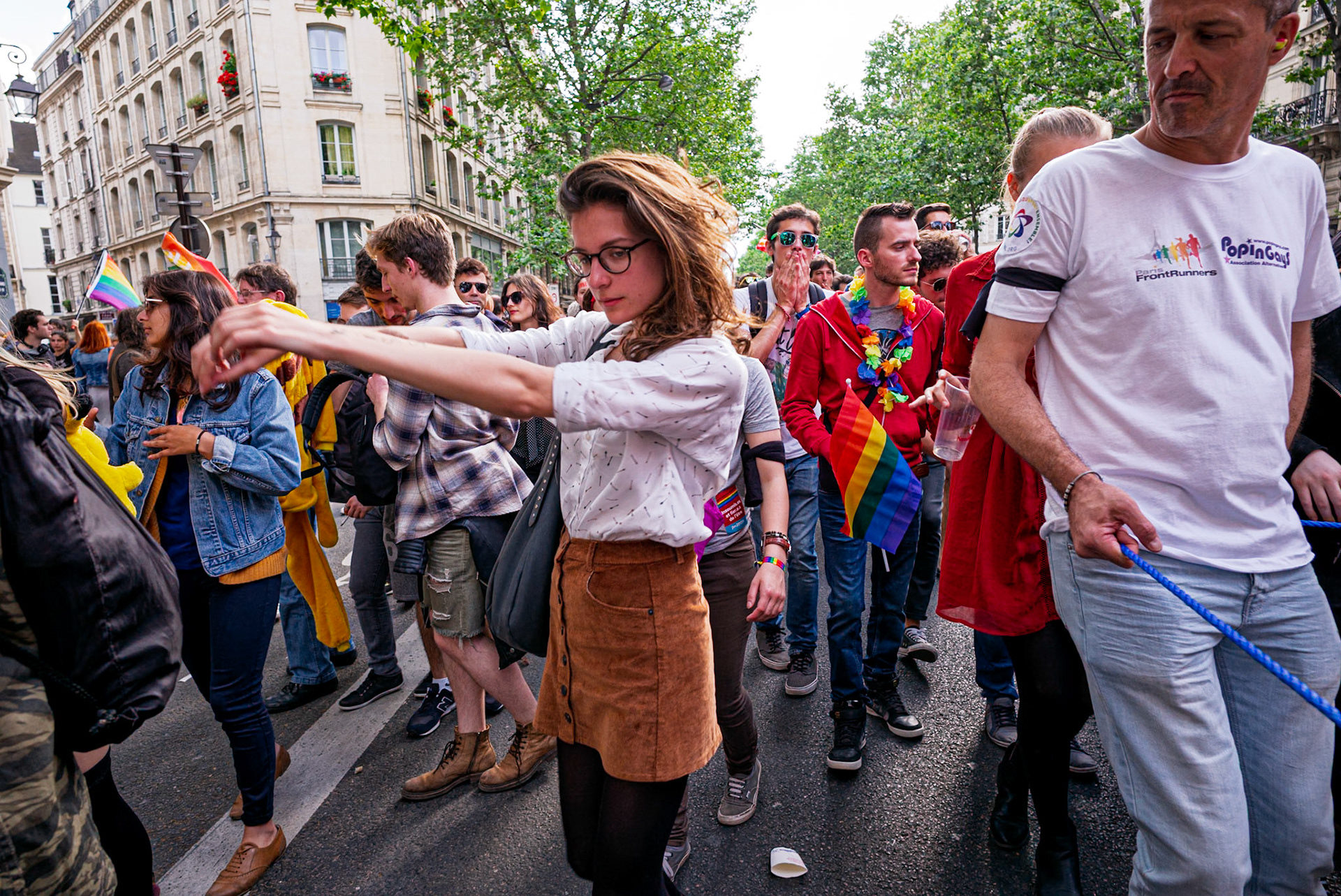 La Gay Pride (marche des fiertés) de 2016, à Paris.