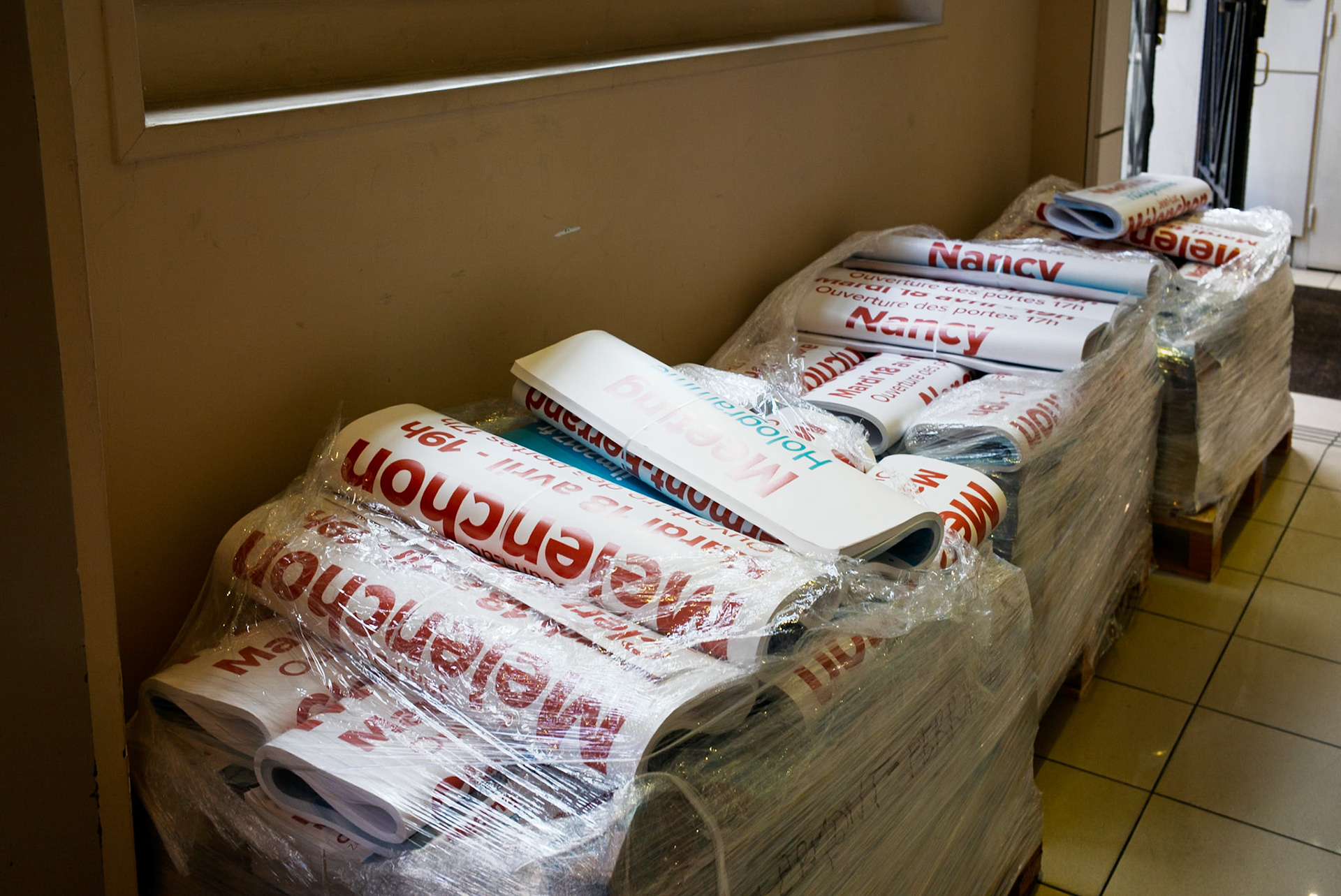 Les affiches de la campagne de Mélenchon sont prêtes à partir !