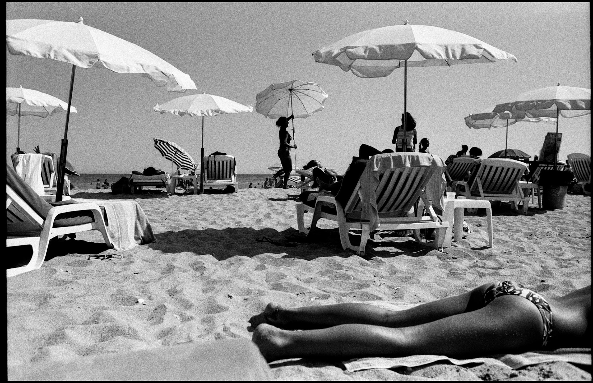 La plage de Sète en août 2009.