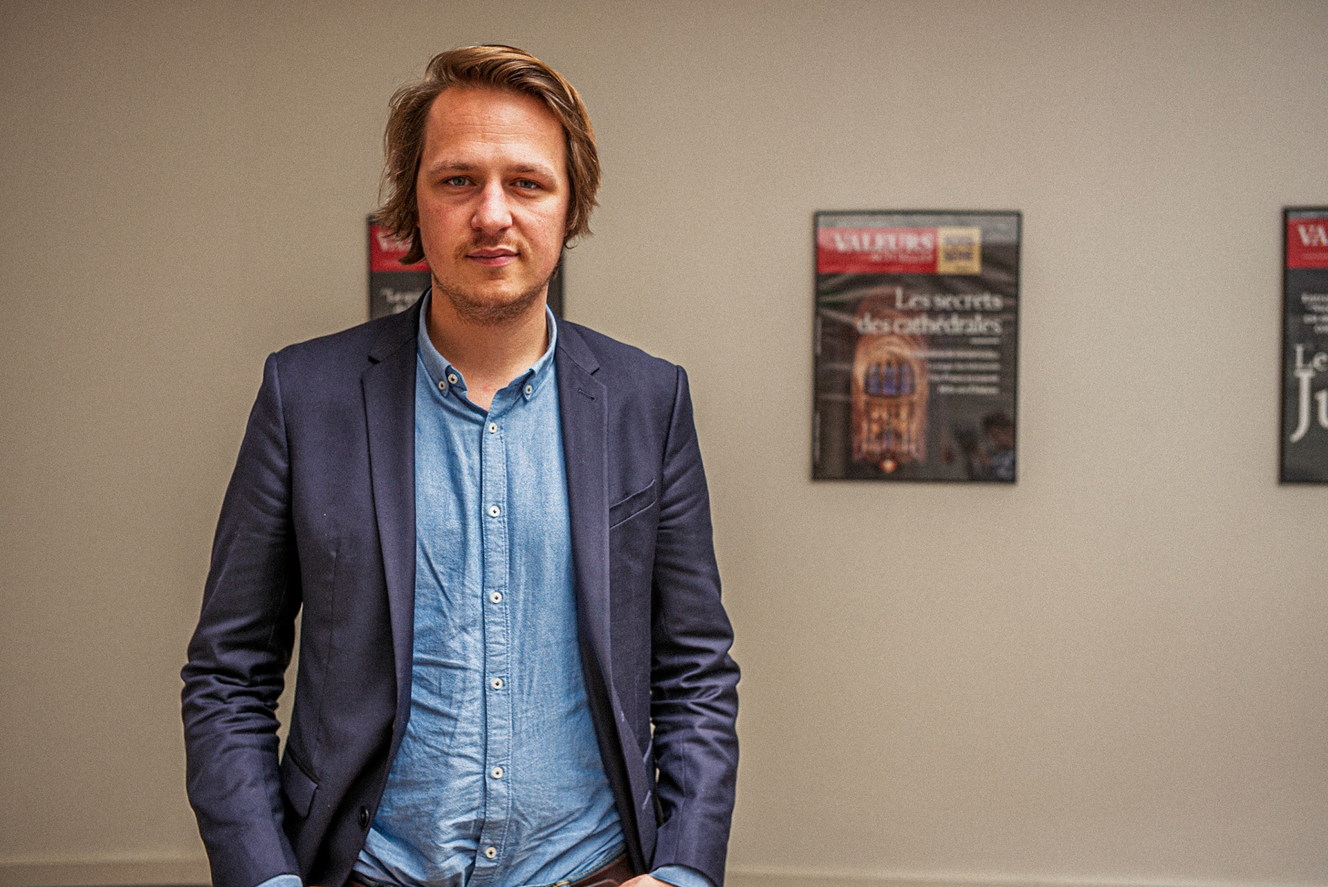 Le rédacteur en chef de Valeurs Actuelles pendant les élections de 2017.