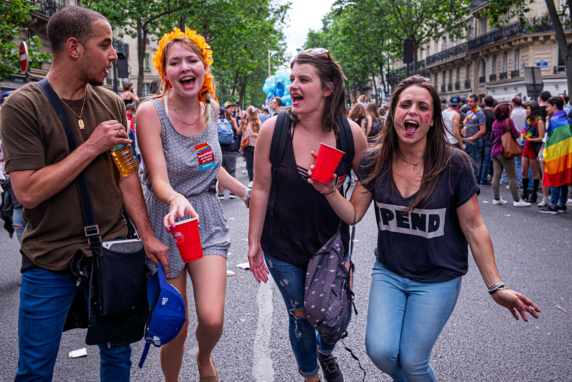 La Gay Pride (marche des fiertés) de 2016, à Paris.