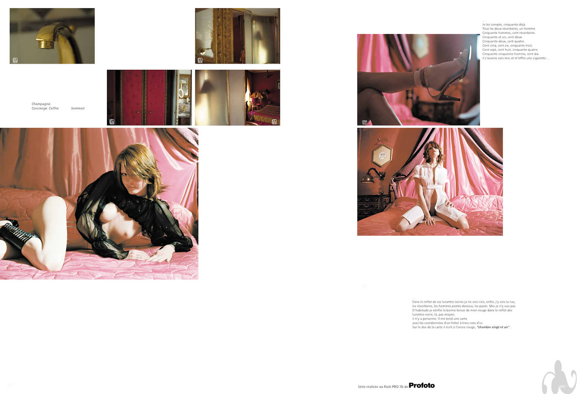 Pages offset du Printfolio n° 1, Chambre 21, édité en 2024.