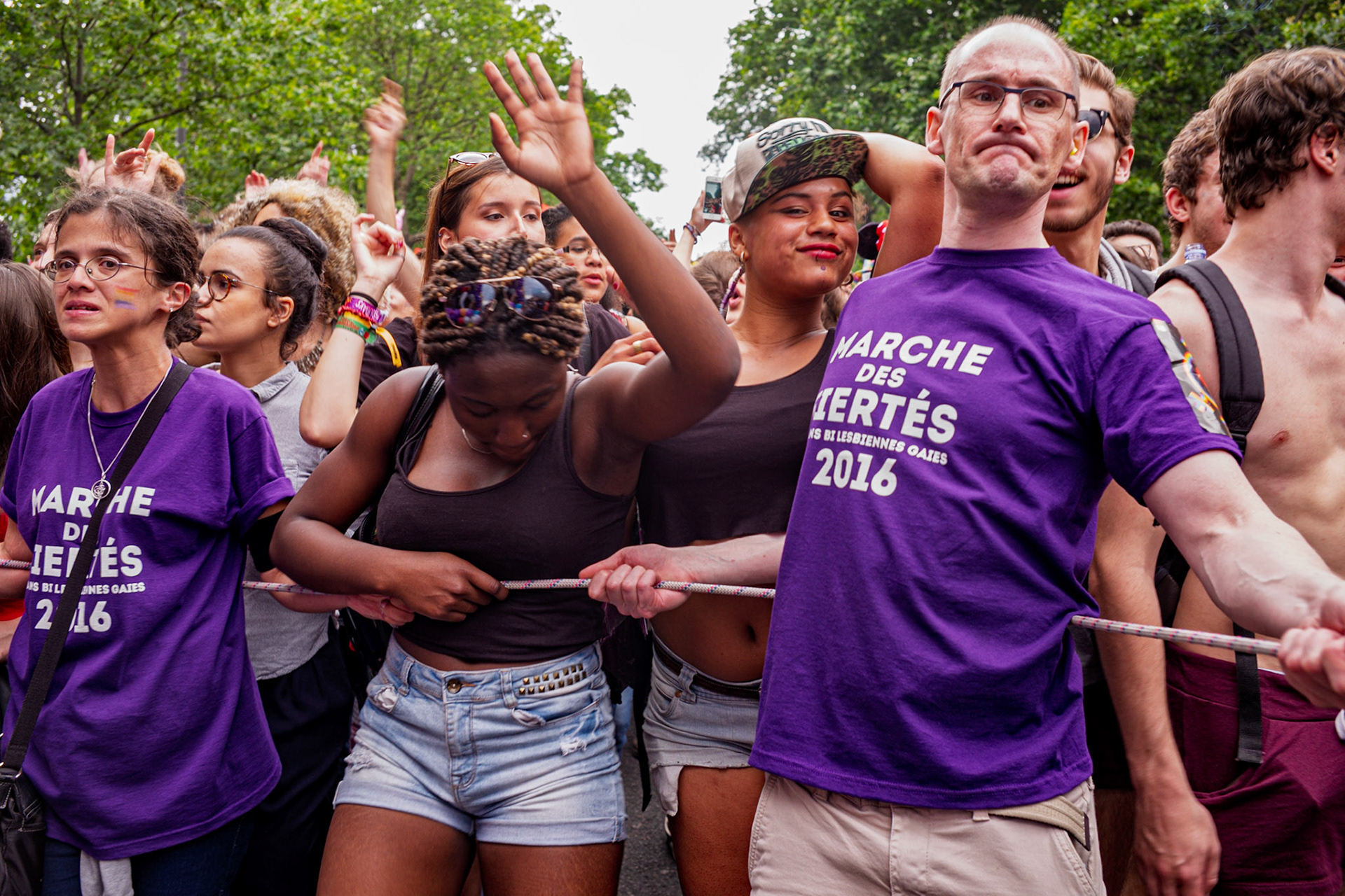 La Gay Pride (marche des fiertés) de 2016, à Paris.