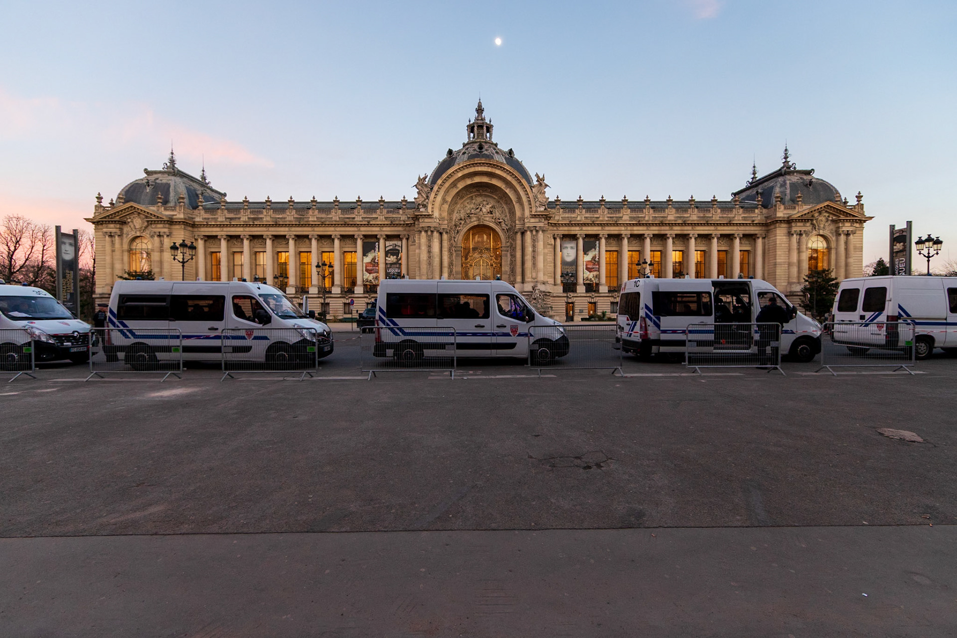 Le Petit-Palais à Paris, vide à cause des gilets jaunes.