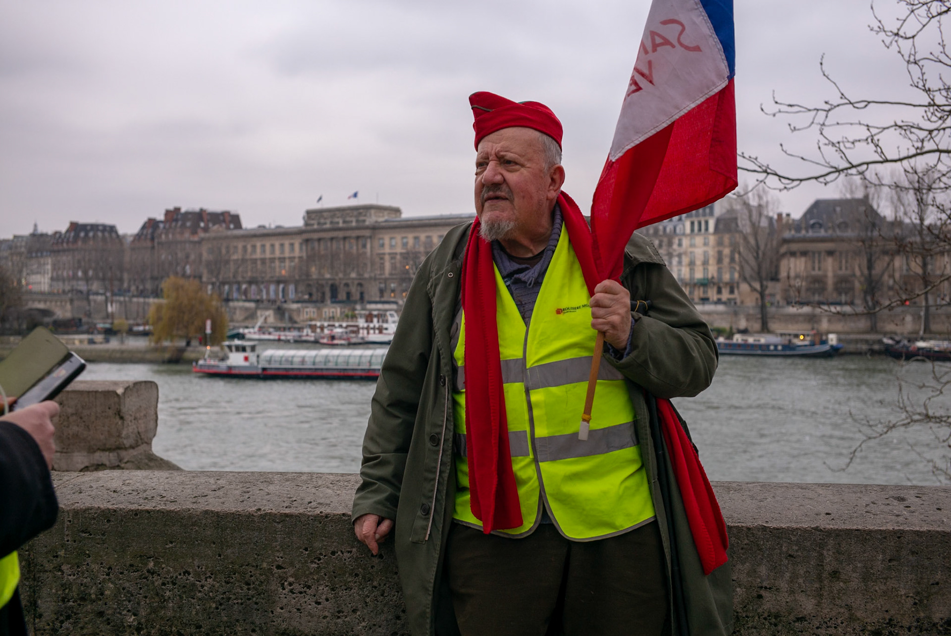 Manifestation des gilets jaunes à Paris.