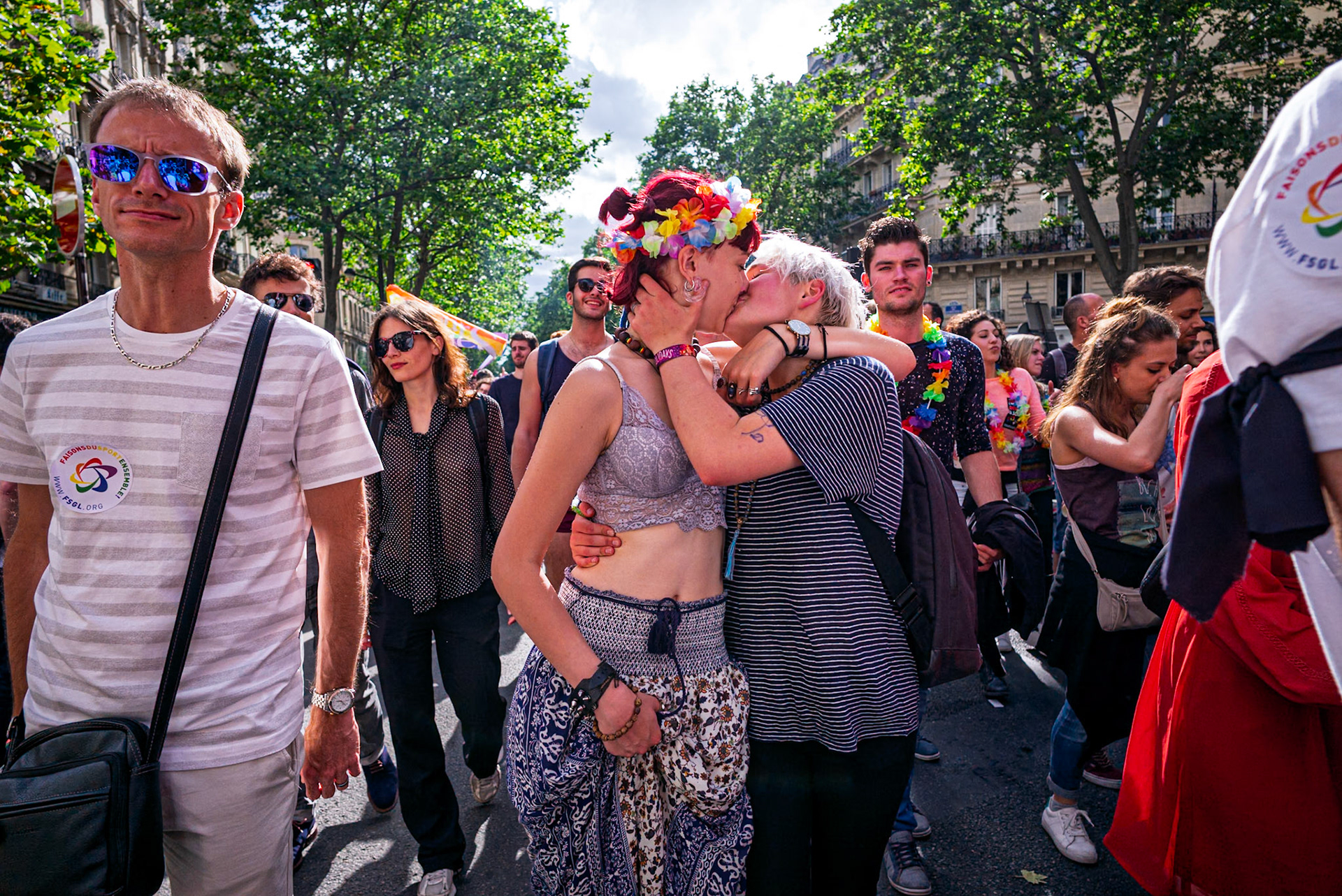 La Gay Pride (marche des fiertés) de 2016, à Paris.