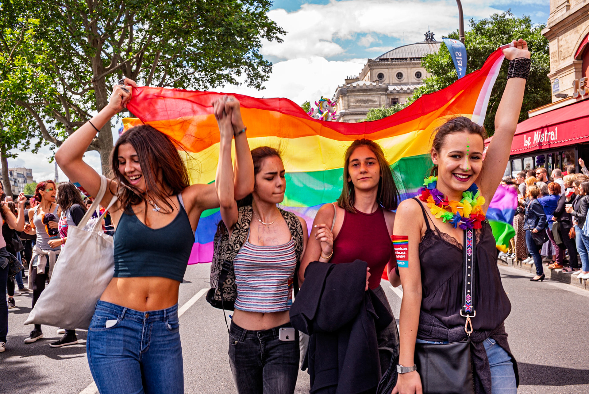La Gay Pride (marche des fiertés) de 2016, à Paris.