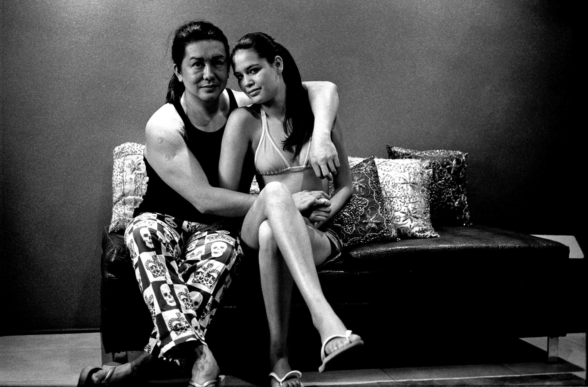 Ming and his "protégée" in his agency, June 2008.