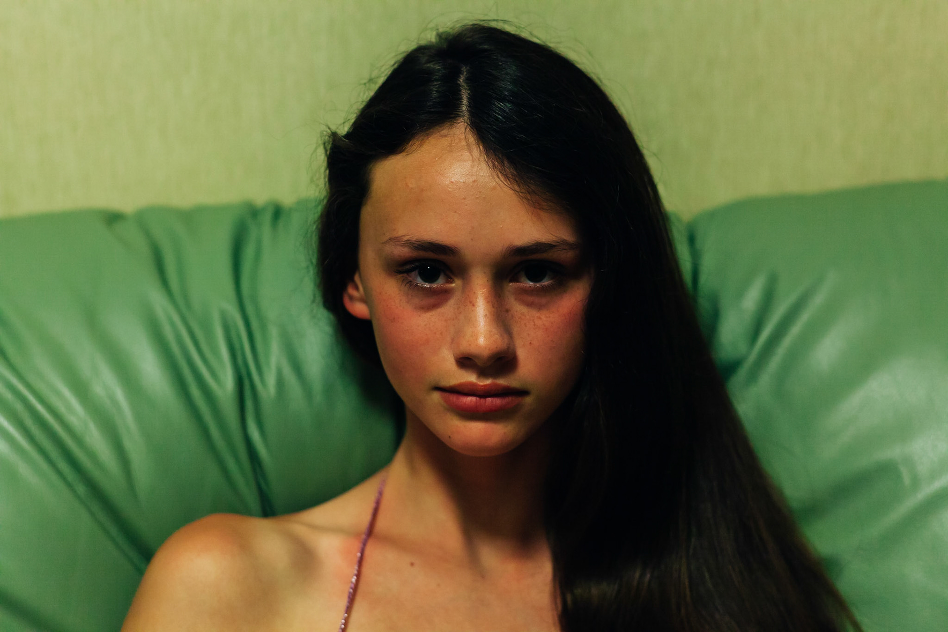 Big local casting in dark hotel in small town in Ukraine, Feodosia. Girls from 12 to 16 came with fashion school teachers and family.