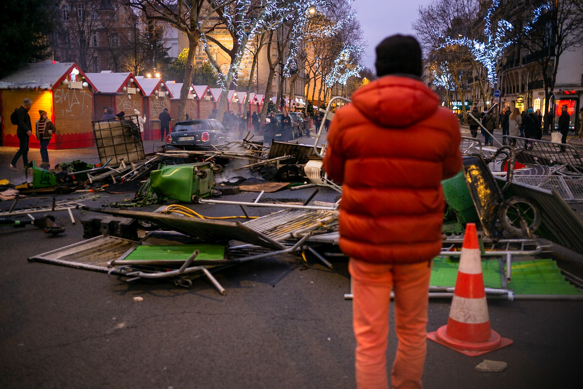 Manifestation des gilets jaunes à Paris.