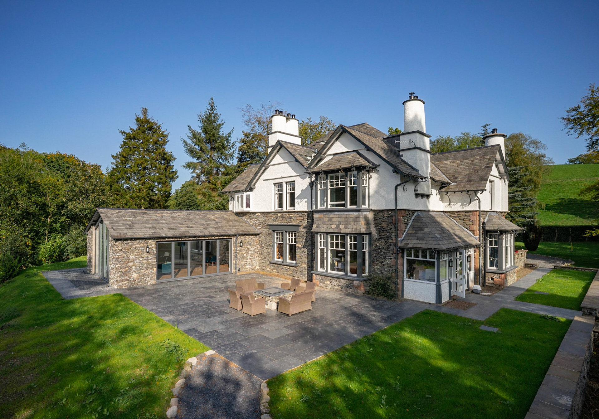 Clean, bright, and inviting exterior photography for holiday cottages and Airbnb properties in Cumbria