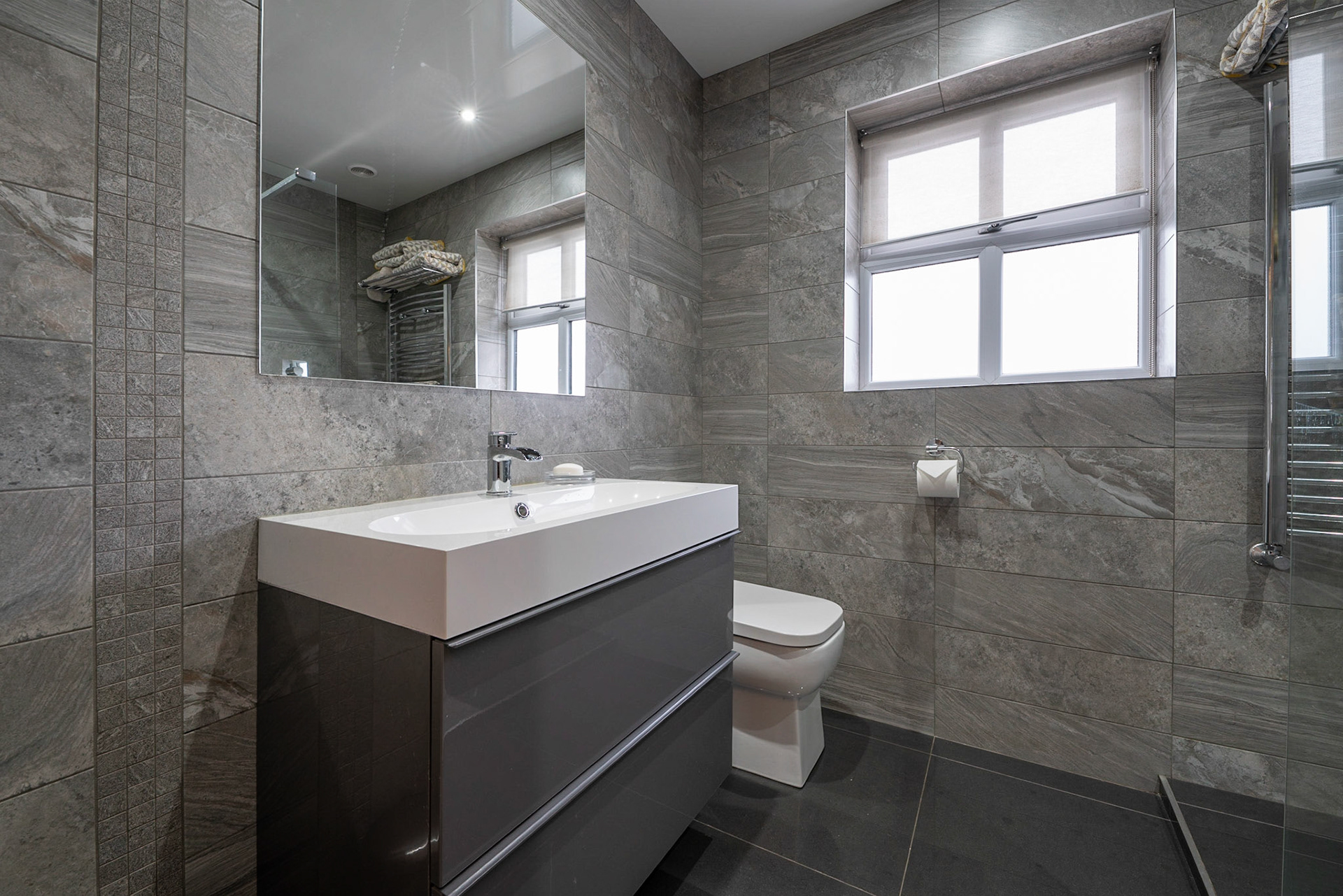 Stylish and Serene Bathrooms in the Lake District – Expert Photography for Your Cumbrian Property