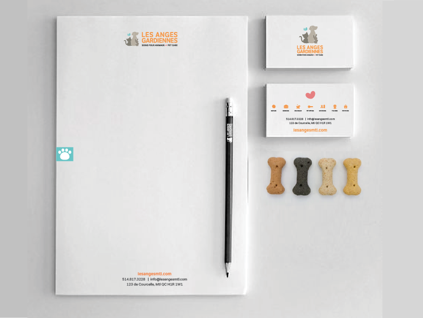 Les Anges Gardiennes Pet Hotel Stationery