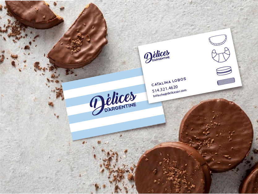 Catering company business card